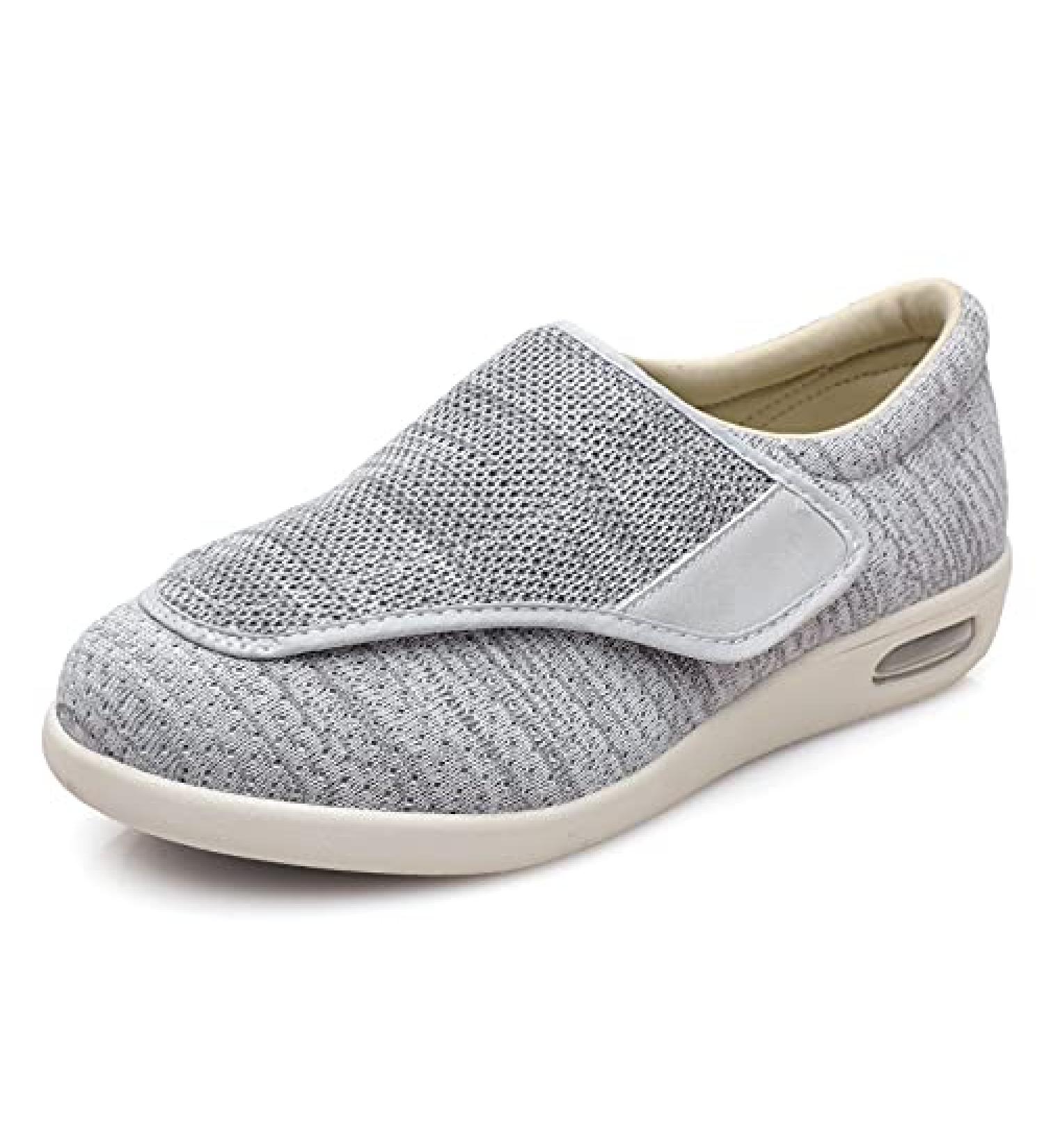 LGZY Diabetic Shoes for Men | Wide Width Swollen Feet Sneakers | Adjustable for Arthritis & Edema - Buy Online on GoSupps.com