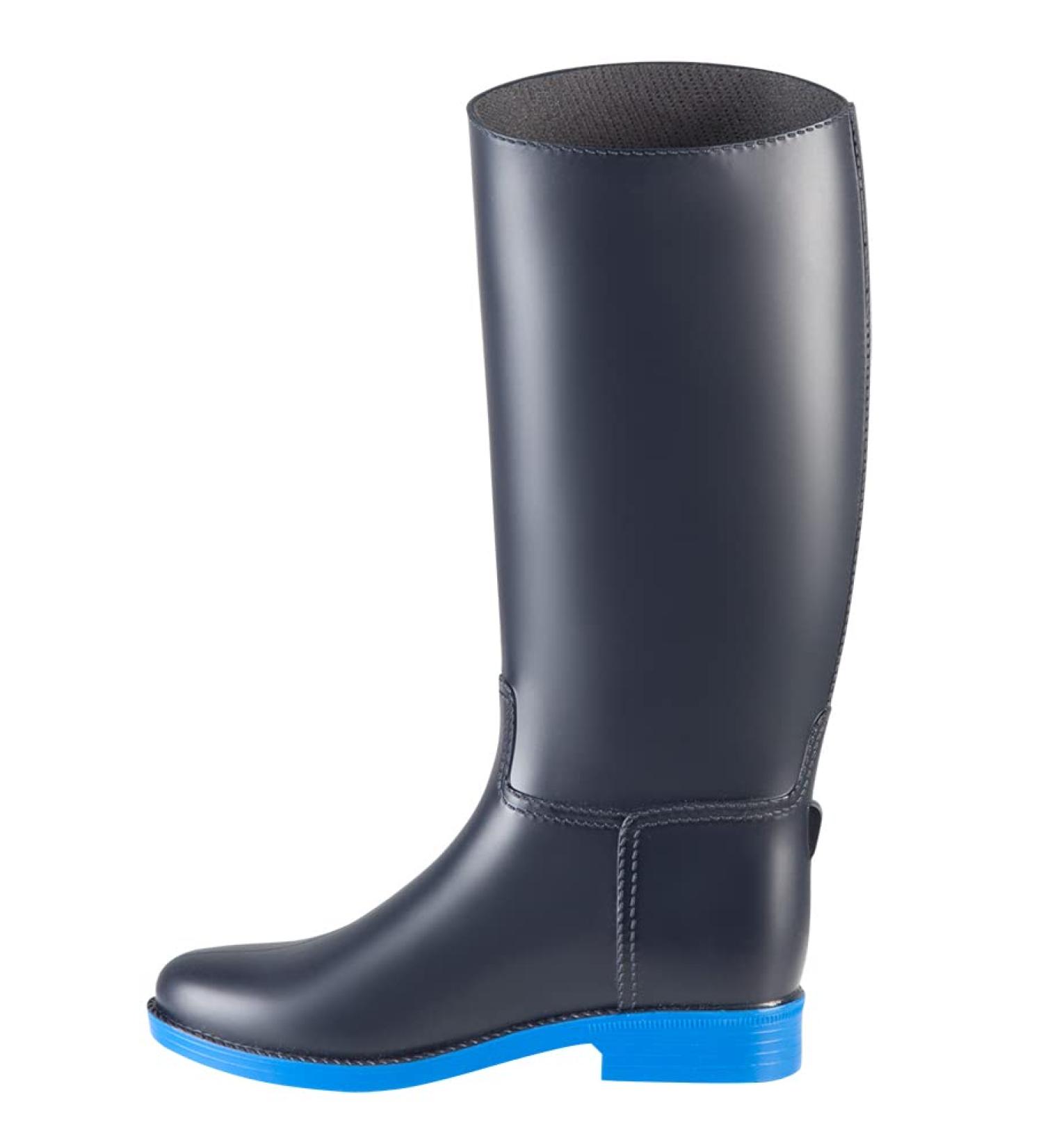 PFIFF Riding Boots Aberdeen - Unisex Rubber Stable Boots for Kids & Adults | Sizes 28-42 | Dark Blue & Medium Blue - Buy Online on GoSupps.com