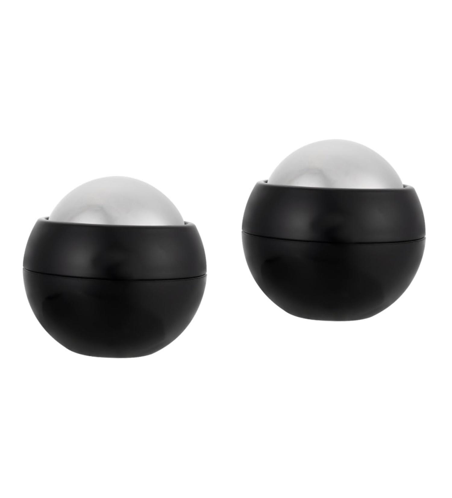 Frcolor 2-in-1 Massage Ball & Facial Roller - Fasciitis Relief Lacrosse Balls & Stainless Steel Cold Puck for Ultimate Massage Experience | International Shipping Available - Buy Online on GoSupps.com
