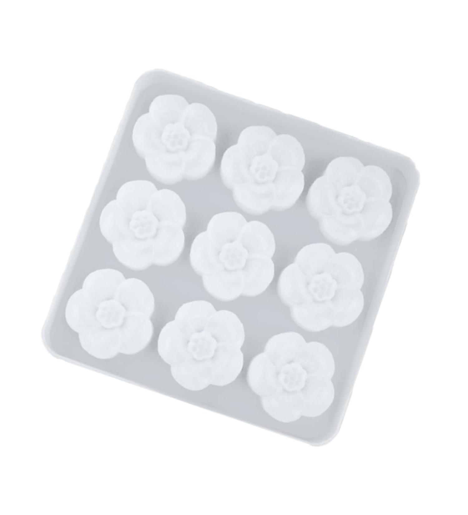 STOBOK 9 Resin Epoxy Silicone Molds Flower Soap Silicone Epoxy Molds Epoxy Resin The Flowers Pendant - Buy Online on GoSupps.com