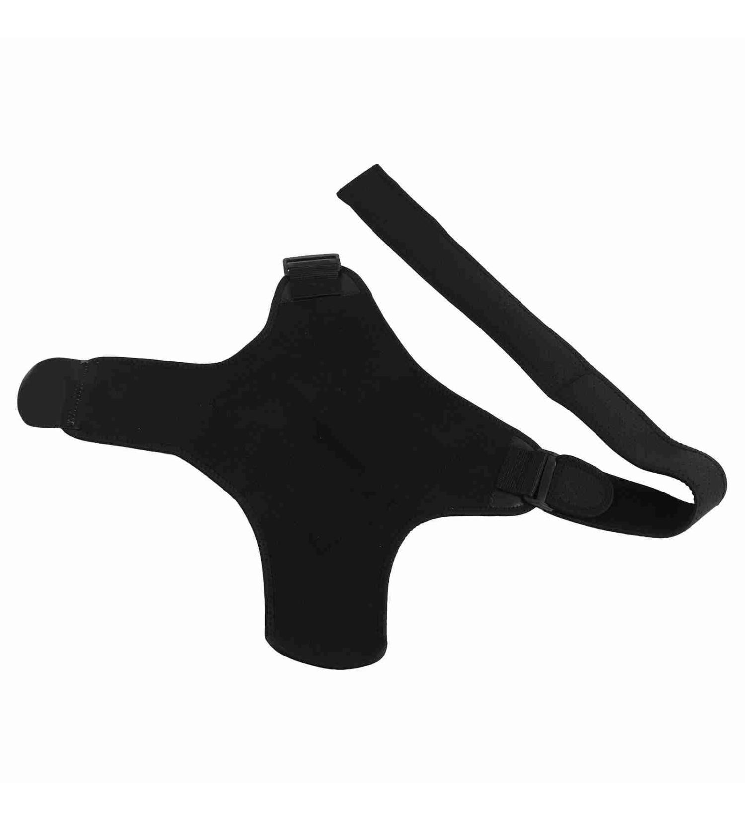Adjustable Shoulder Support Brace for Rotator Cuff Pain Relief - Left & Right Arm - Includes Mesh Bag & Manual - Buy Online on GoSupps.com