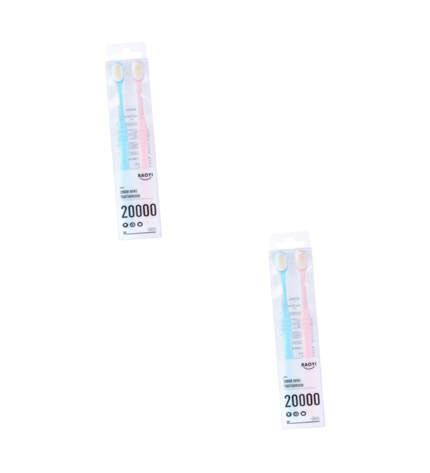 Mobestech 4-Piece Nylon Toothbrush Set with Dental Floss - Gum Care Toothbrushes for Adults & Pregnant Women - International Shipping Available - Buy Online on GoSupps.com