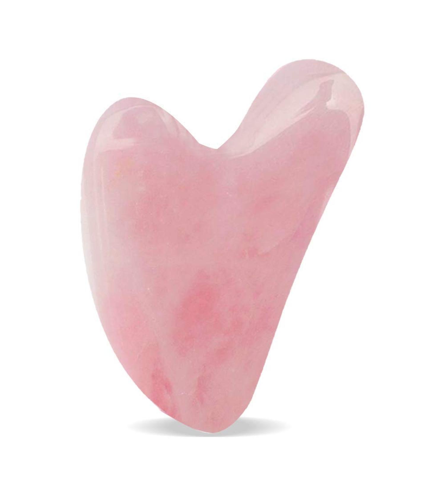 DEAYOKA Rose Quartz Gua Sha Tool - Facial Microcirculation & Toxin Removal - Buy Online on GoSupps.com