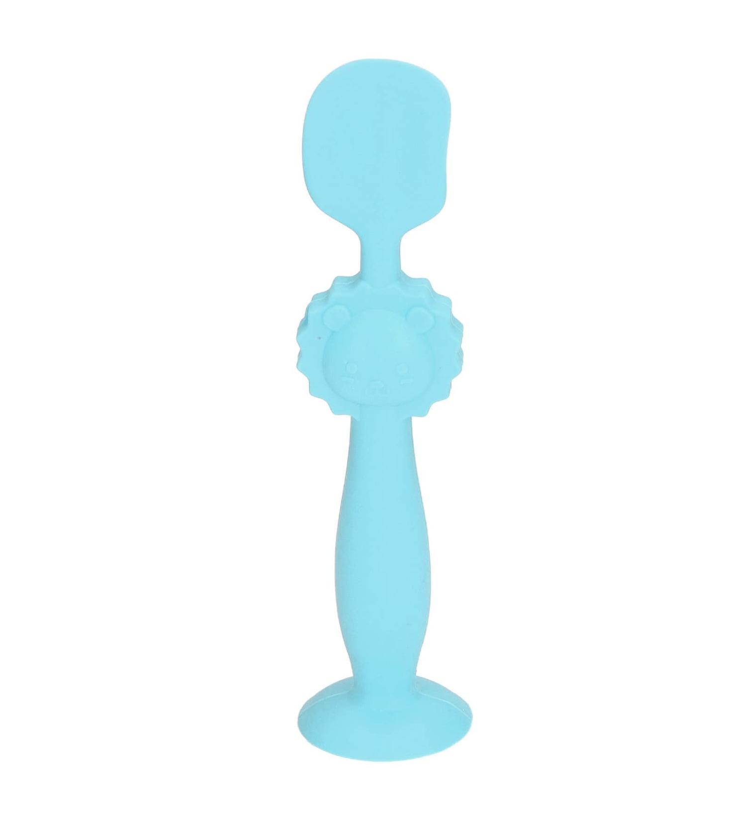 Baby Po-Cream Applicator - Silicone Diaper Cream Spatula with Suction Cup Base for Newborns (Blue) | Prevent Dirty Fingers - Buy Online on GoSupps.com