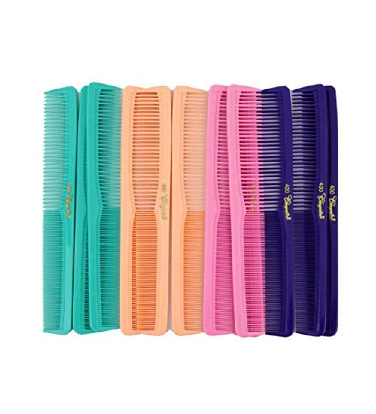 7 Inch All Purpose Hair Comb - Hair Cutting Combs for Barbers & Hairstylists - Fresh Mix 12 Units - Buy Online on GoSupps.com