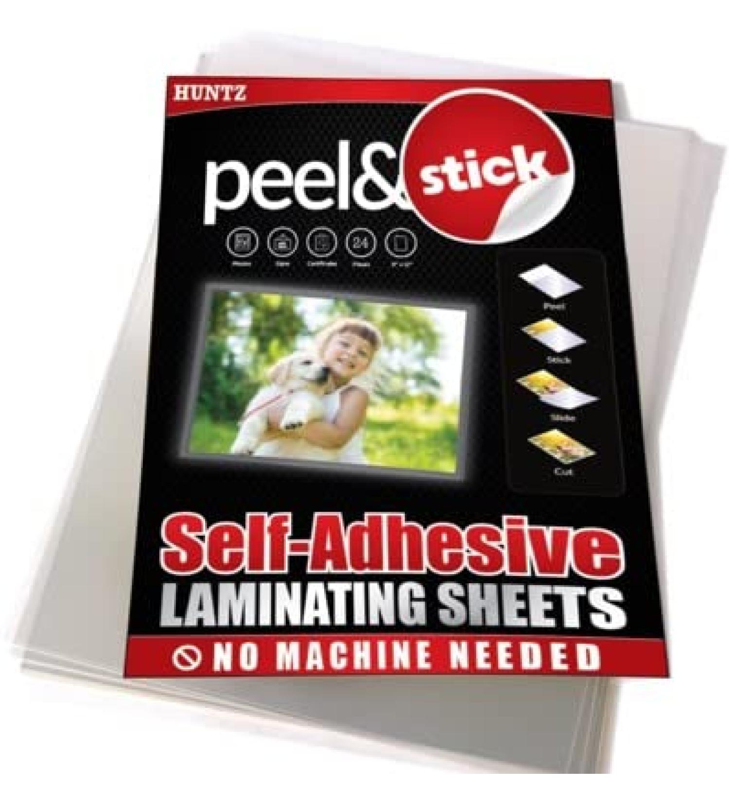 Pack of 24  Self-Adhesive Laminating Sheets  Clear Letter Size (9 x 12 Inches)  4 mil Thickness 24-Pack - Buy Online on GoSupps.com