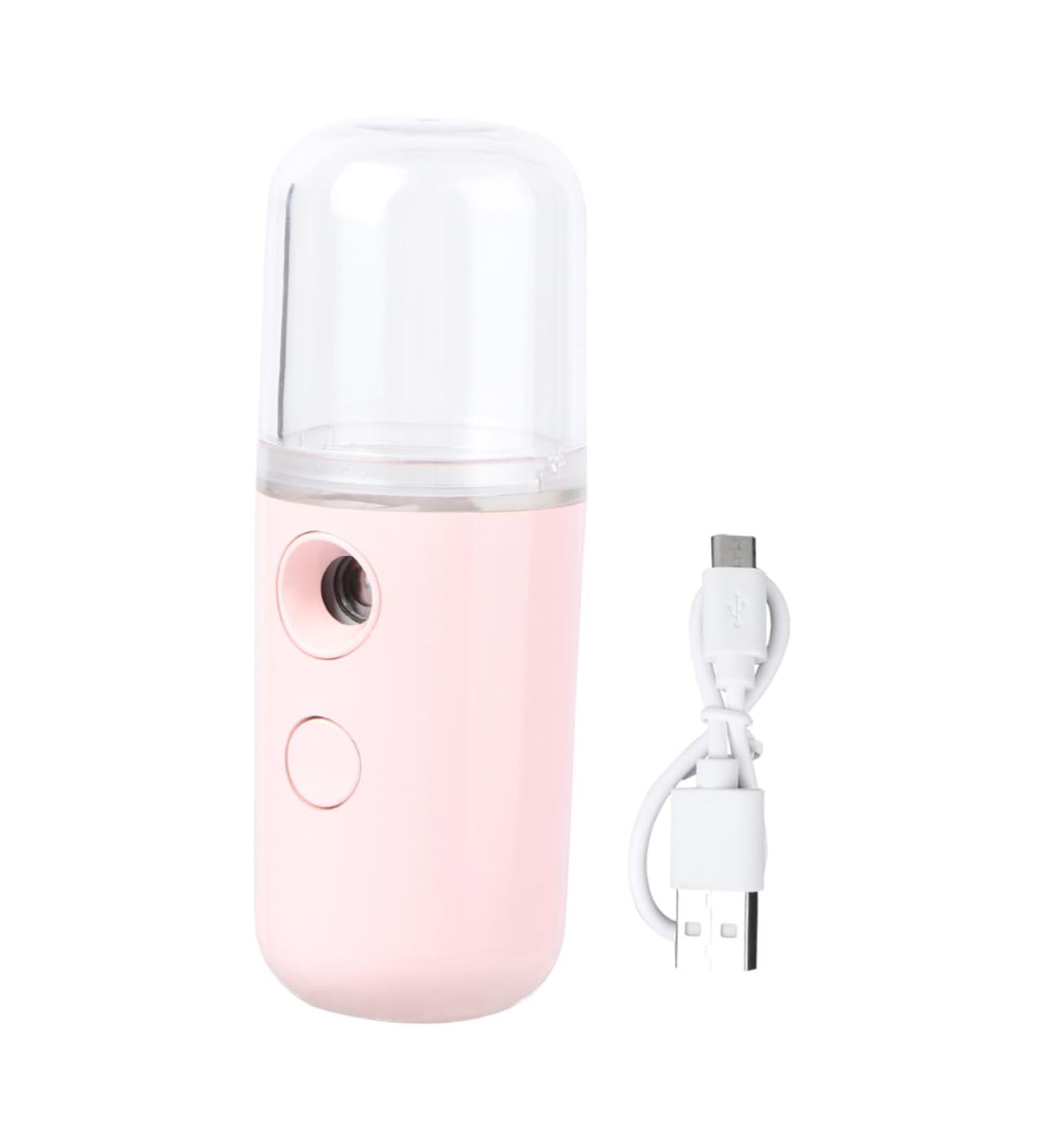 Balacoo 1pc Portable Humidifier Mini Humidifier Handy Mist Sprayer Facial Steamer Pocket Fan Student 14.5X4CM Pink - Buy Online on GoSupps.com