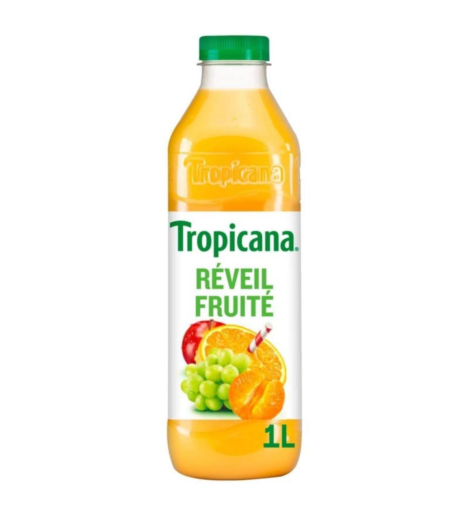 TROPICANA - Pure Premium Reveil Fruite Pet 1L - Pack of 4 - Sold in packs - Buy Online on GoSupps.com