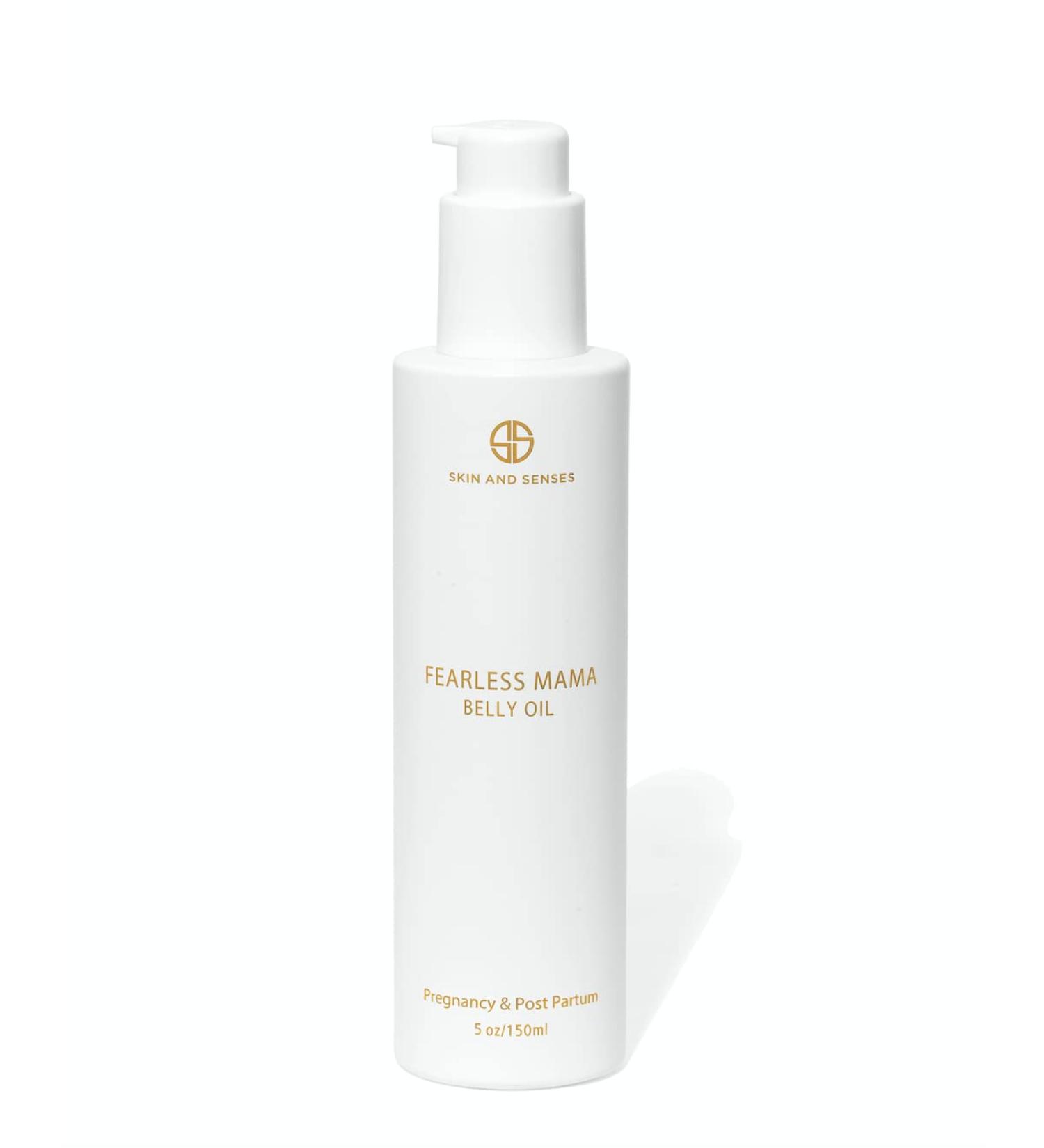 Fearless Mama Belly Oil | Prevent Stretch Marks & Soothe Skin | Quick-Dry Pregnancy Body Oil with Shea & Vitamin E - Buy Online on GoSupps.com