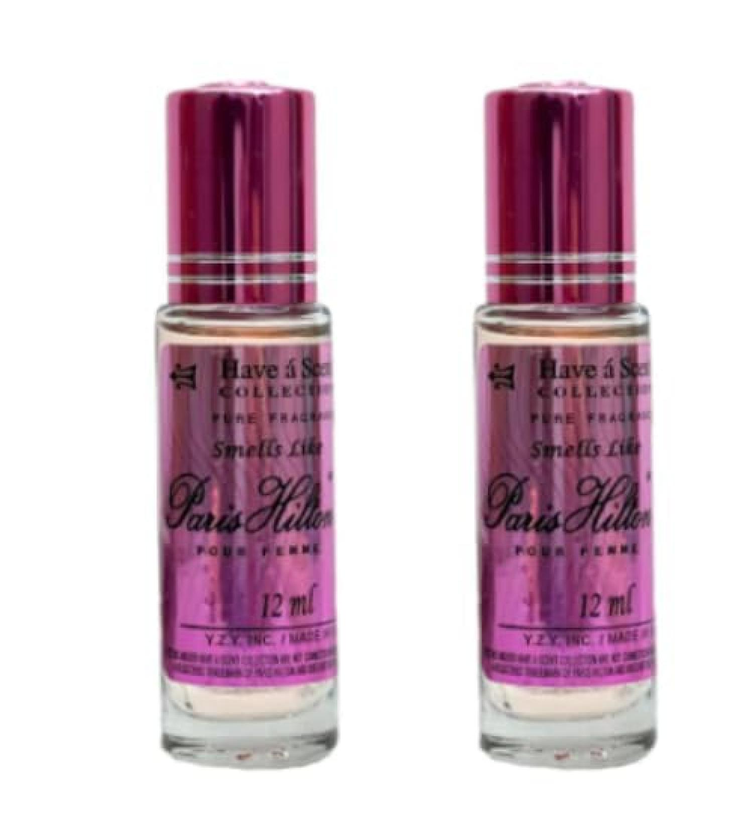 Fragrance Perfume smell like Paris Hilton W Roll On Oil 12ml (Pack of 2) Paris Hilton W 0.5 Fl Oz (Pack of 2)