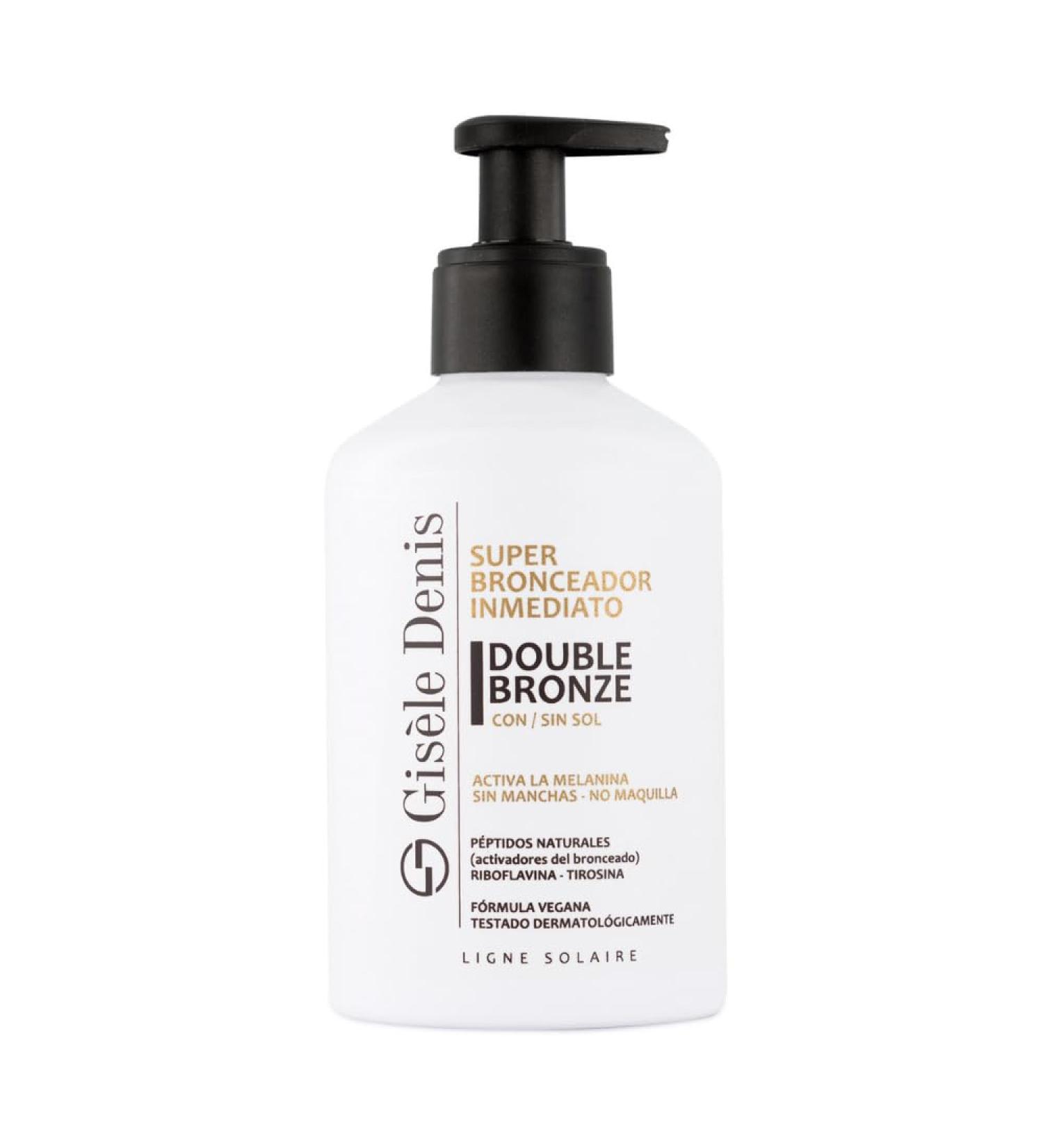 GIS LE DENIS - Double Bronze Lotion Bronzante Instantan e Corps 250 ml Cr me Bronzante Acc l rateur de Bronzage Corps Lait Bronzant Parfum Naturel Agr able Formule Vegan - Buy Online on GoSupps.com