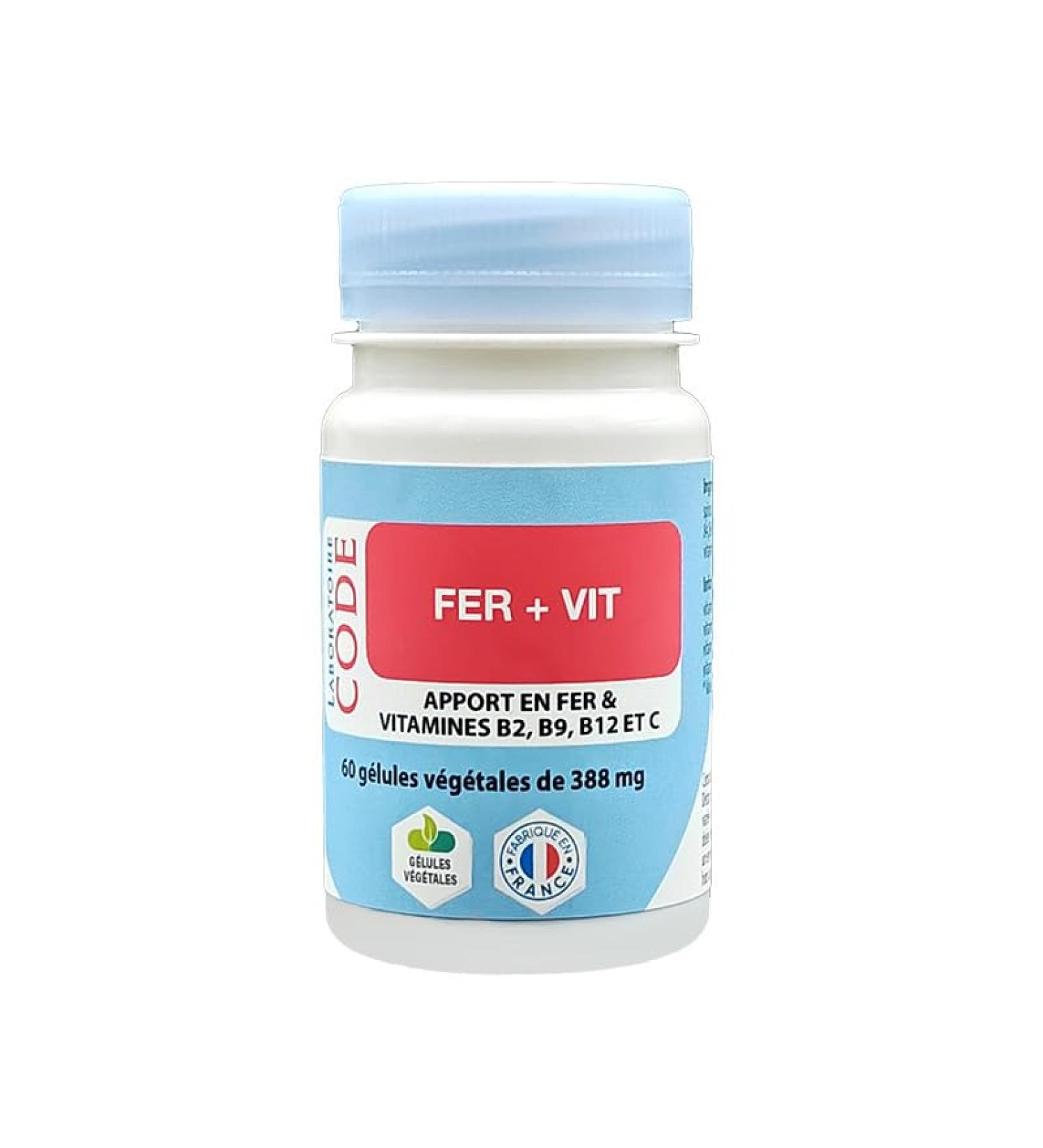 Iron+vit - 60 capsules - Iron and vitamins B2, B9, B12 and C