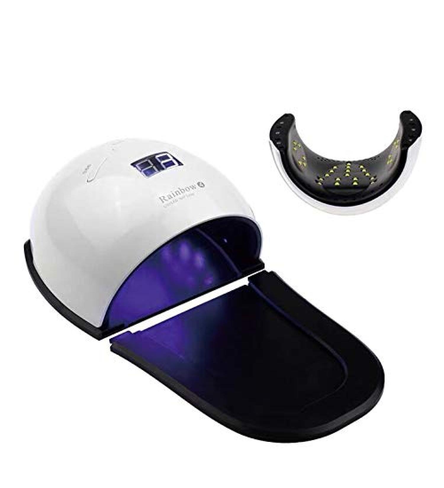 Professional UV/LED Nail Lamp 2in1 Nail Dryer Machine 48W Nail Light with 3 Timer Setting Salon Quality Gel Lamp for Curing Toe Nails and Finger Nails - Buy Online on GoSupps.com