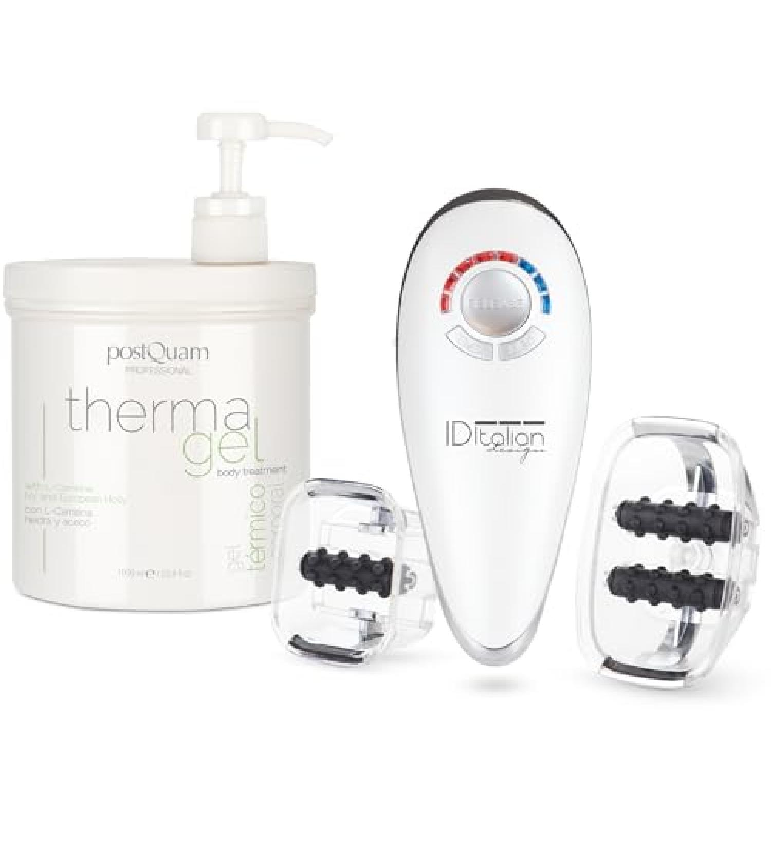  POSTQUAM PostQuam Professional ThermaGel Pack 1000 ml + Sculptor Device - Ivy Centella Carnitine Guarana Heating Gel + Sucking Massage Rollers and EMS - Buy Online on GoSupps.com