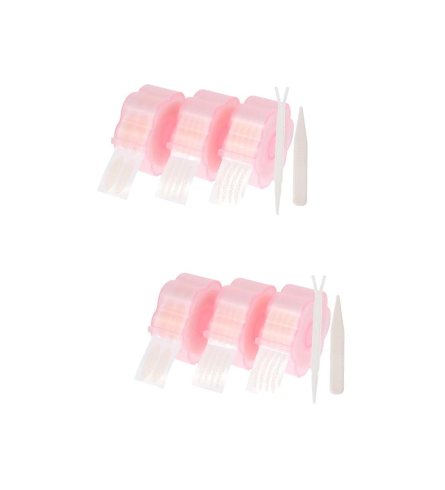 LALAFINA 6 Rolls Double Eyelid Sticker Eyelid Shadow Sticker Double Eyelid Paste Eyelid Tape Fiber Reel Eyes 5x5x2.5cmx2pcs Pinkx2pcs - Buy Online on GoSupps.com