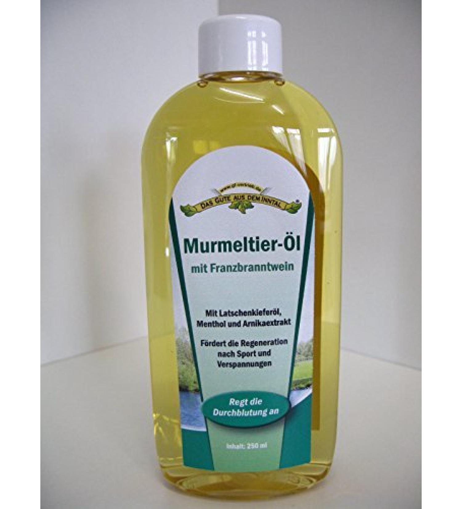 Marmot oil with rubbing alcohol 250ml - Direct from the manufacturer by Das Gute aus dem Inntal