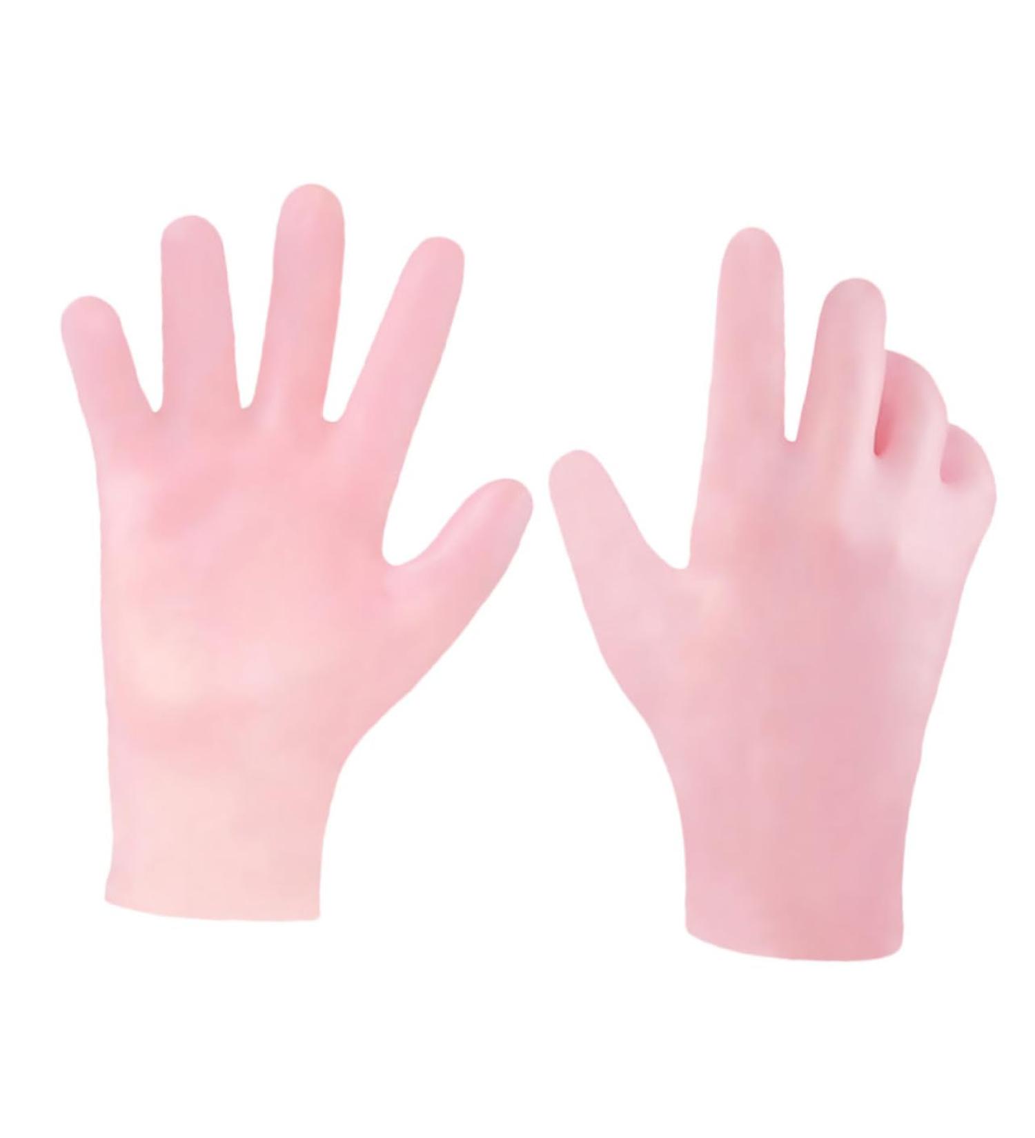 Housoutil 1 Pair Beauty Protective Glove Tropical Headdress Exfoliating Hand Gloves Dry Rough Hand Moisturizing Skin Hand Gloves Led Eyebrow Clip Sebs Cosmetic Dry Skin Miss Pink - Buy Online on GoSupps.com