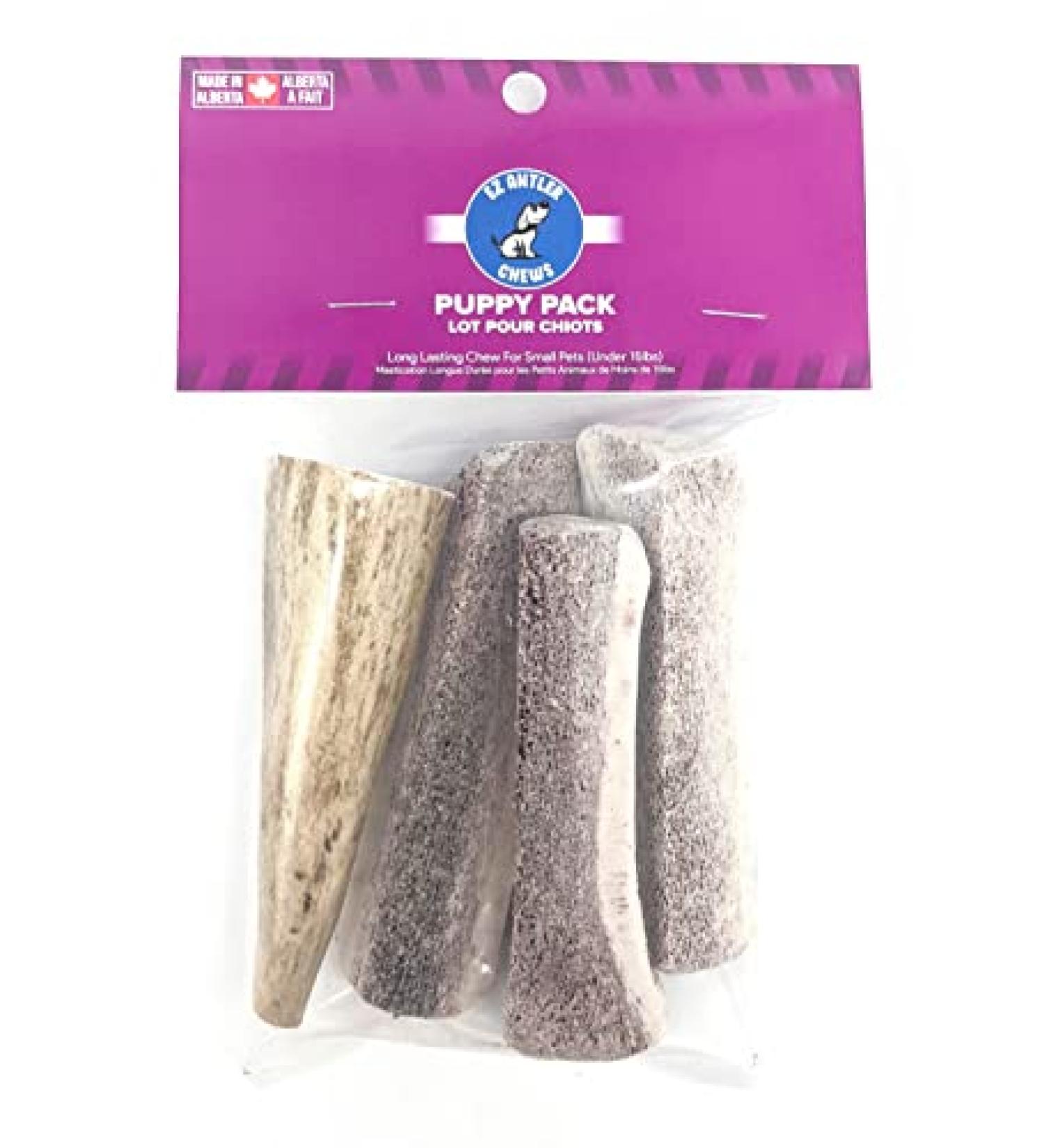 Elk Antler Dog Chews - Dental Sticks for Dogs - Premium Elk Antler Dog Bone - Premium Long Lasting - Preservative Free Cruelty Free - Naturally Shed in Canada by EZ Antler Chews (Variety Pack) - Buy Online on GoSupps.com