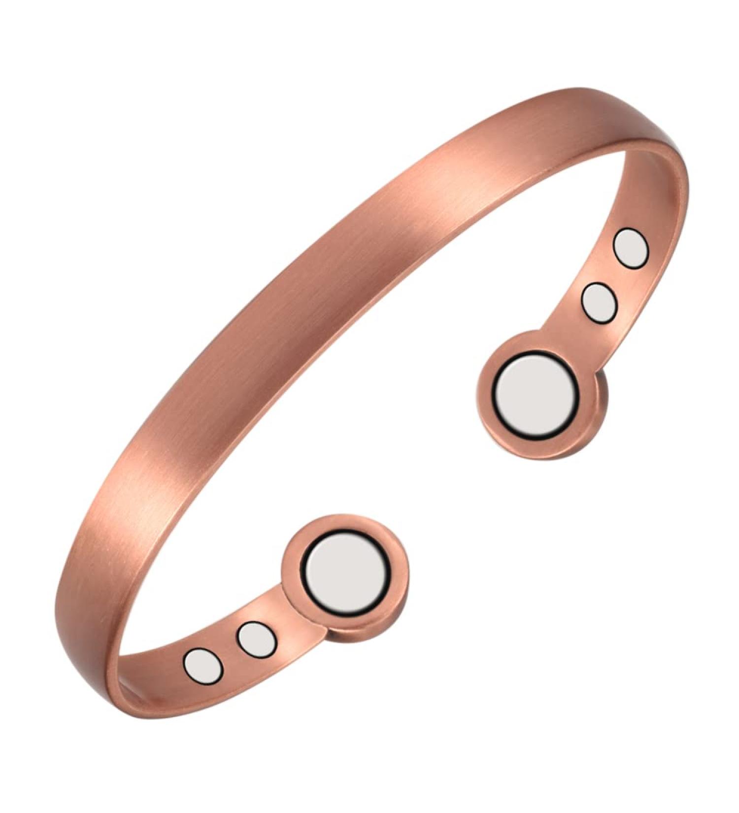 Copper Magnetic Bracelet for Arthritis | 99% Pure Adjustable Fashion Jewelry for Men & Women - Buy Online on GoSupps.com