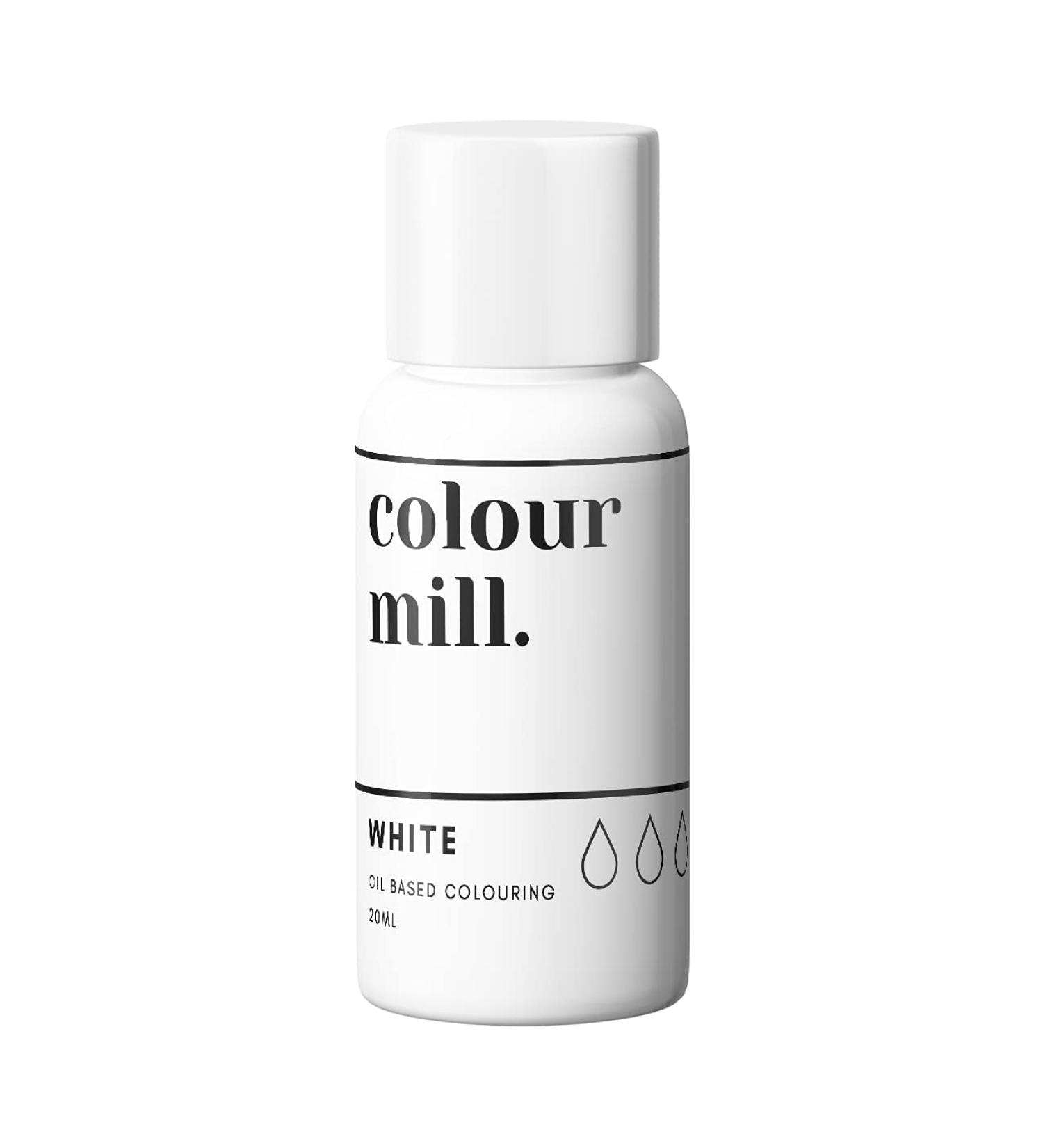 Colour Mill Edible Food Paint White 20ml - Cake Cookie Dye for Baking & Fondant - Buy Online on GoSupps.com