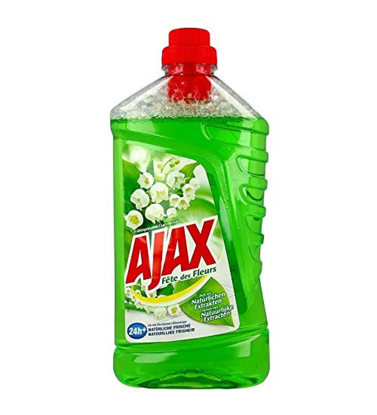 AJAX Spring Flowers Universal Cleaner - Pack of 8 (8 x 1 Litre)