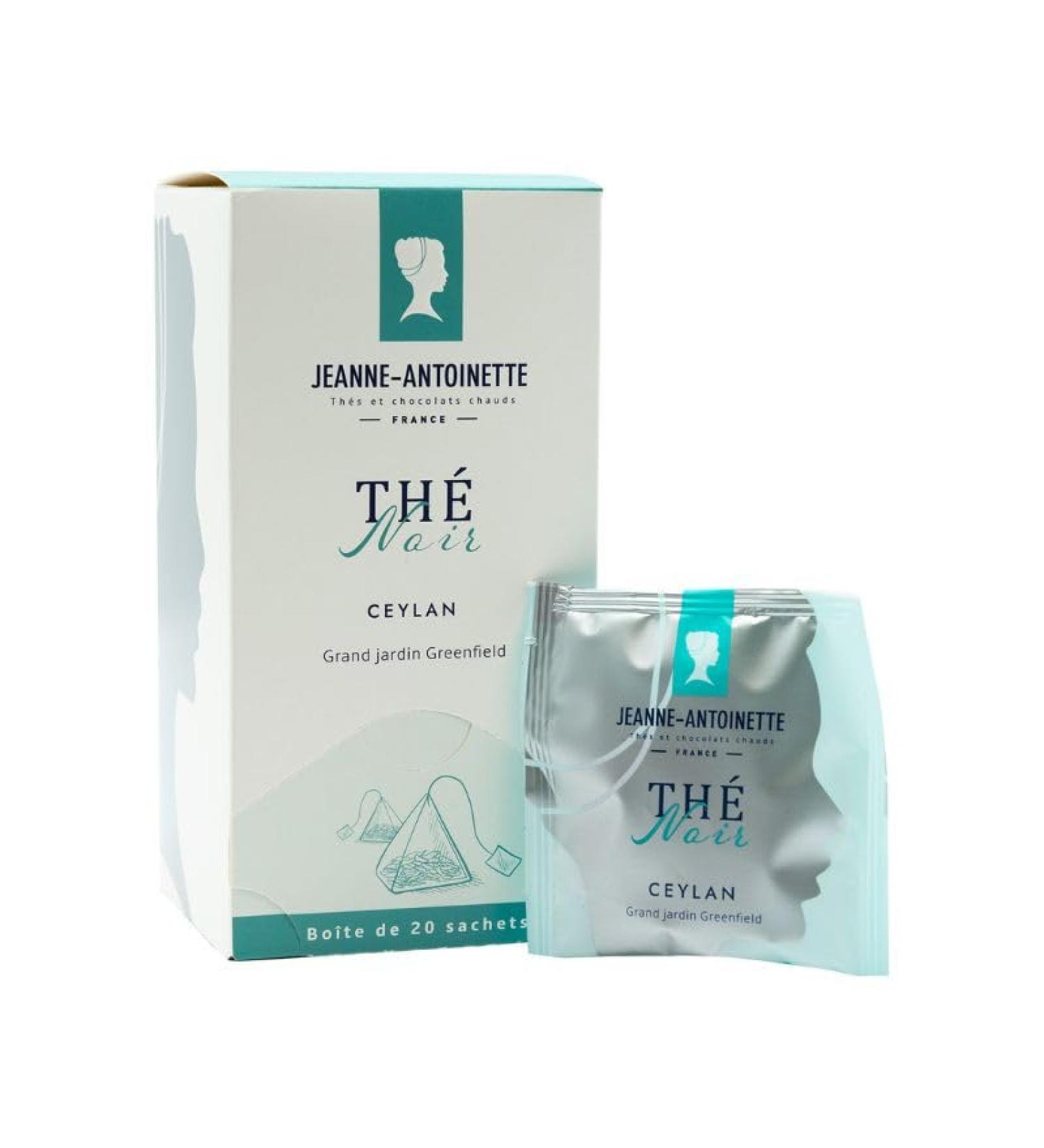 JEANNE ANTOINETTE - Th Noir Bio - Ceylan Greenfield - En sachets - Sri Lanka - Notes d orange et acidit - Texture velours - 20 Sachets - Buy Online on GoSupps.com