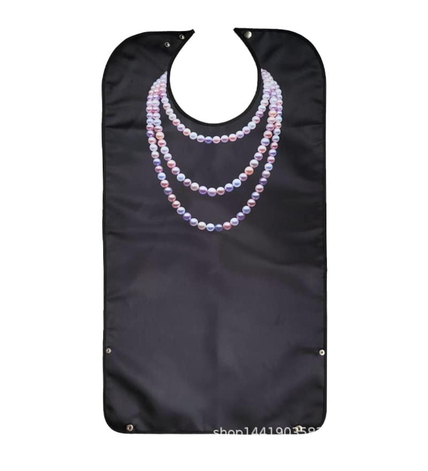 Vokmon Adult Bibs for Men and Women Waterproof Adult Bibs for Elderly Adult Bib with Crumb Catcher Bib Adult Dribble Bibs Adult Bibs for Women Funny Adult Bib Funny Novelty Elderly Bib Crumb Catcher Women necklace