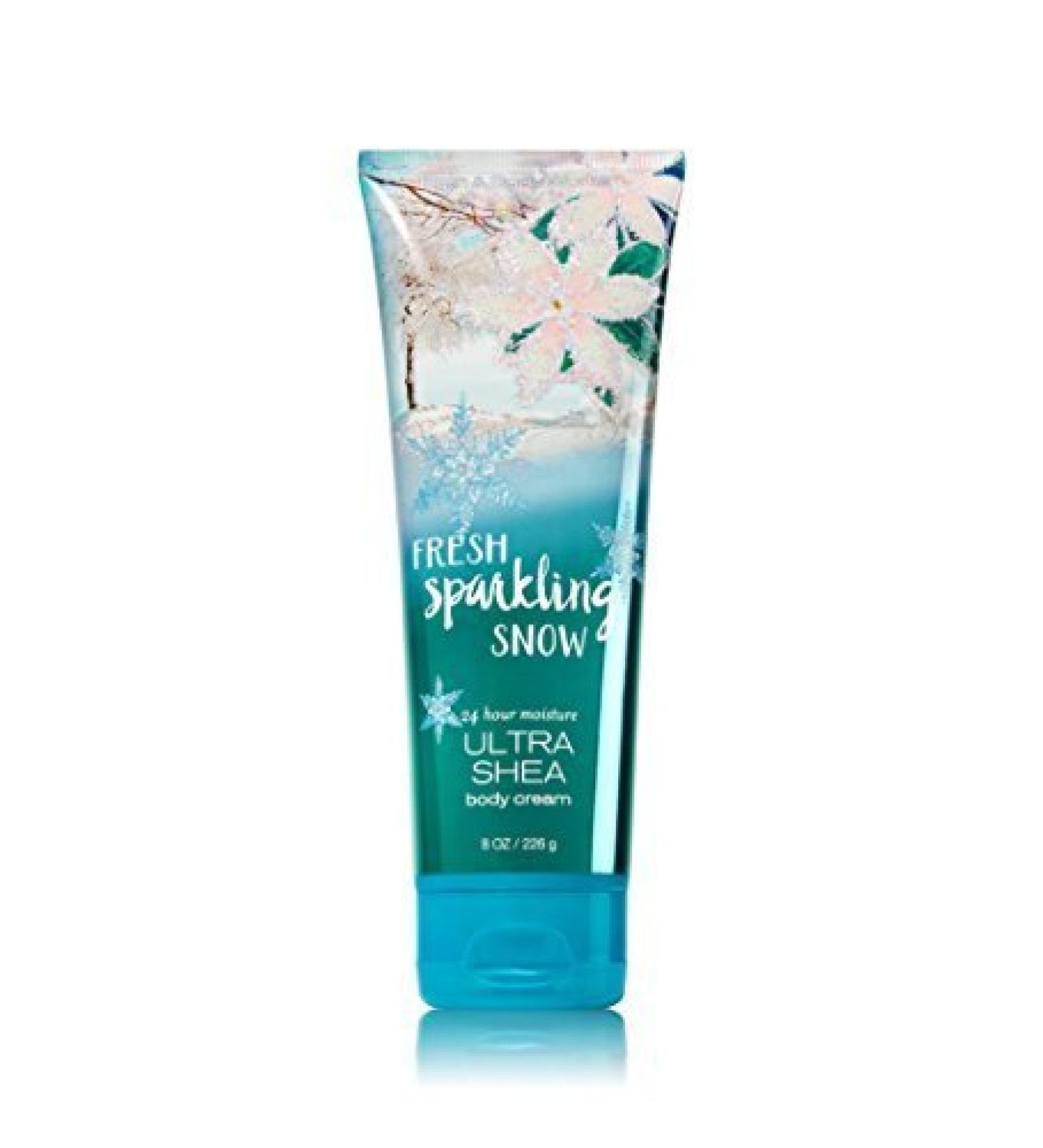 Bath & Body Works Ultra Shea Cream Fresh Sparkling Snow 8 oz