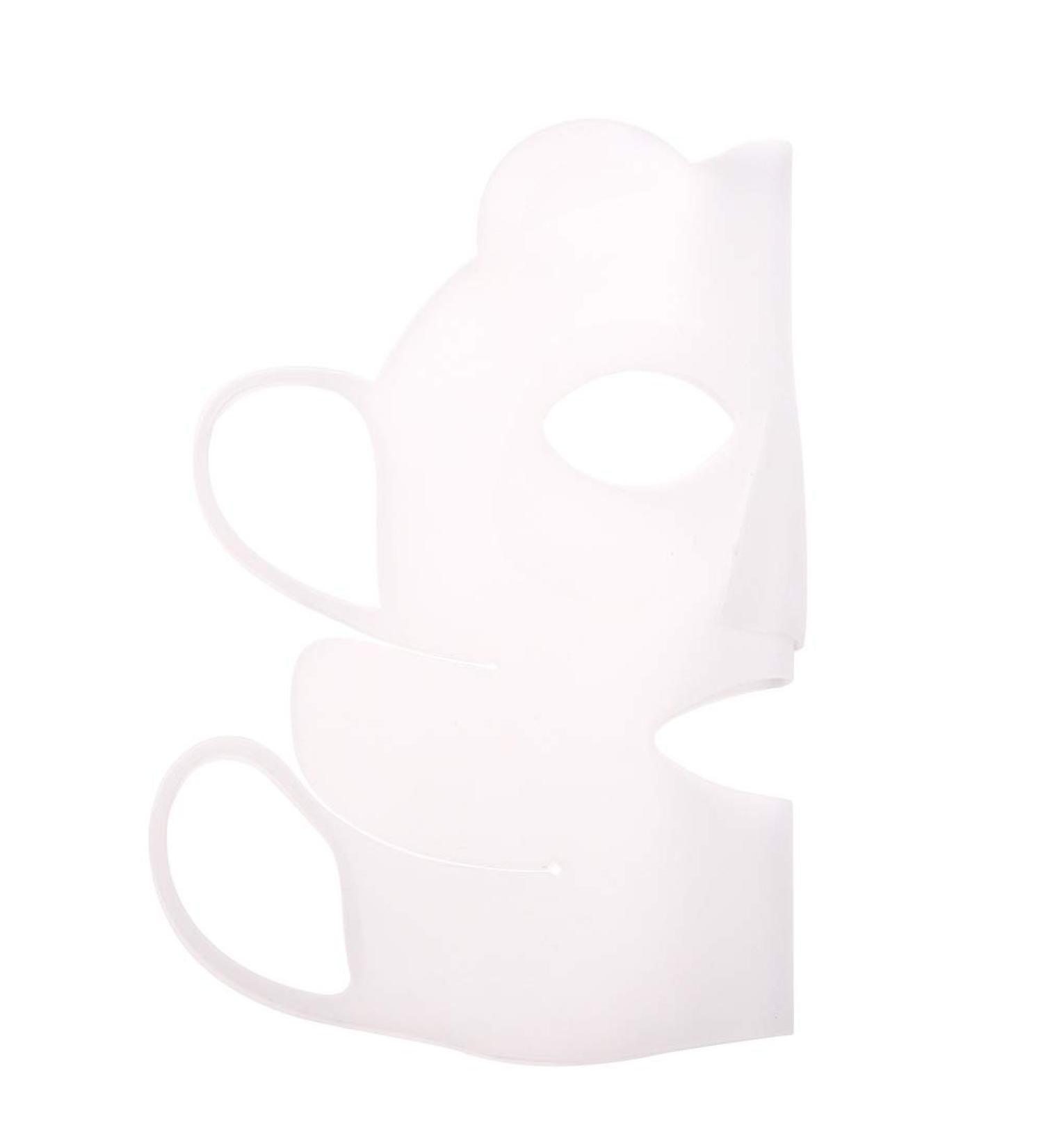 Qukaim Silicone Facial Mask Silicone Facial Mask Cover with Ear Hooks Reusable Panda Design Prevents Serum Evaporation Moisturizing Beauty Tool - Buy Online on GoSupps.com