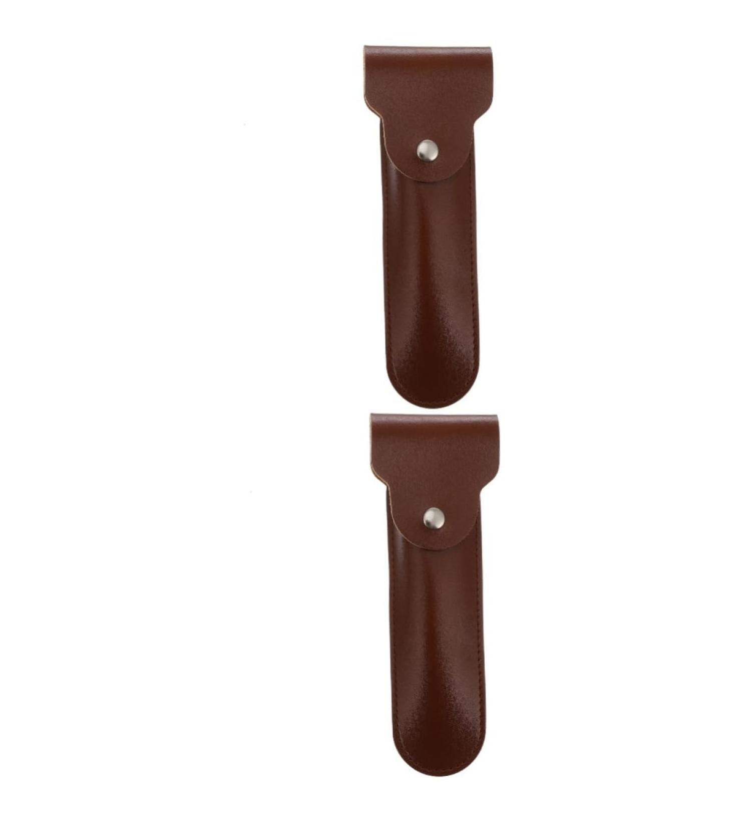 Frcolor 2-St Razor Holster for Men - Travel Leather Razor Case & Hairdressing Bag | Ideal for Suitcases & Grooming Essentials - Buy Online on GoSupps.com
