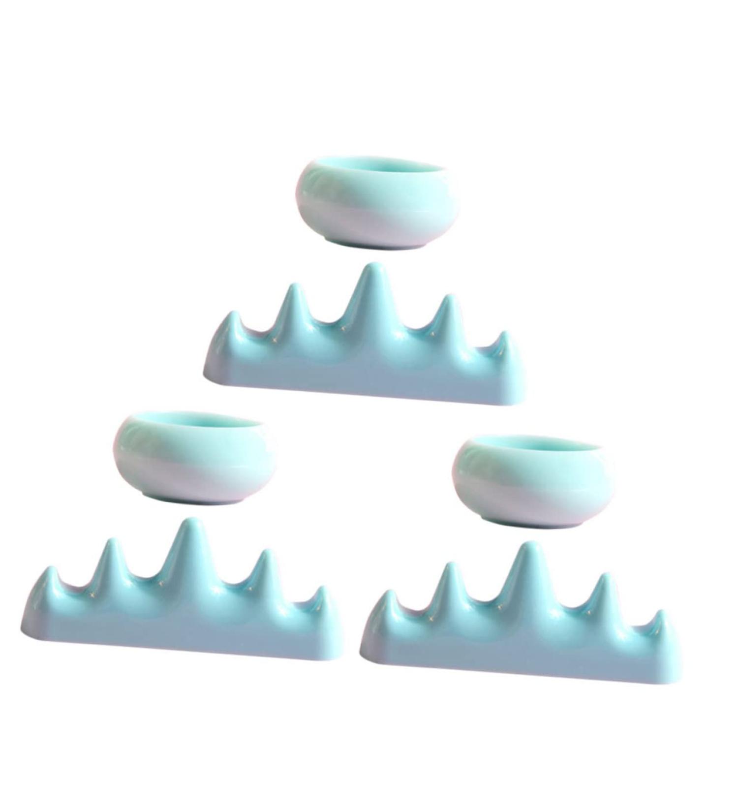 Ipetboom 1 Set Nail Art Brush Cup Paint Brush Rest Makeup Sponge Holder Candlestick Holders Nail Stand Nail Brush Supplies Nail Remover Bowl Cups Gel Plastic Accessories Make up - Buy Online on GoSupps.com