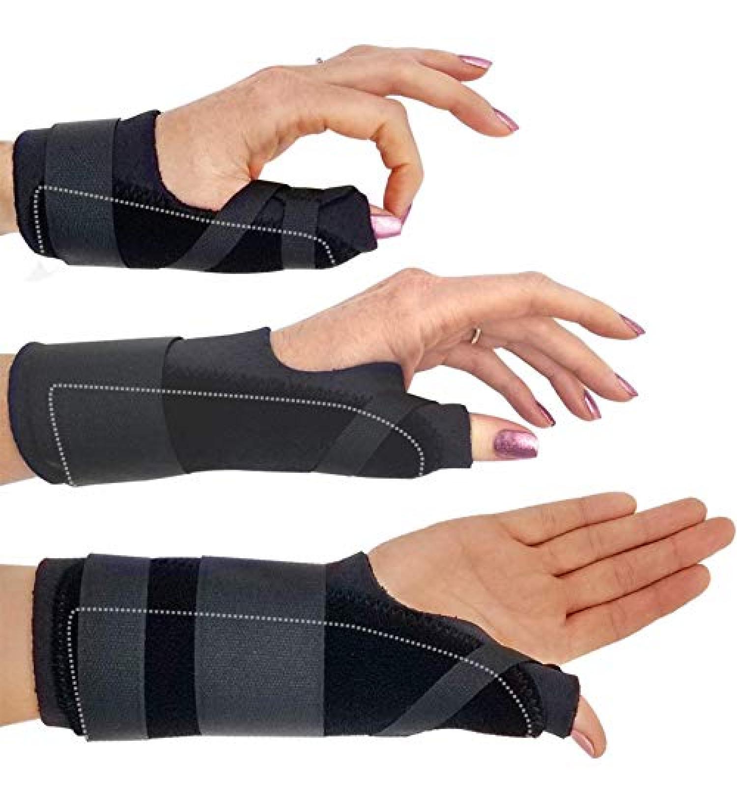 Comfort Cool Thumb Spica Brace - 3 Length Options - Moldable Rigid Support Stay - Arthritis, de Quervain's, Carpal Tunnel, Tendinitis - Mid/LG & X-LG - Buy Online on GoSupps.com