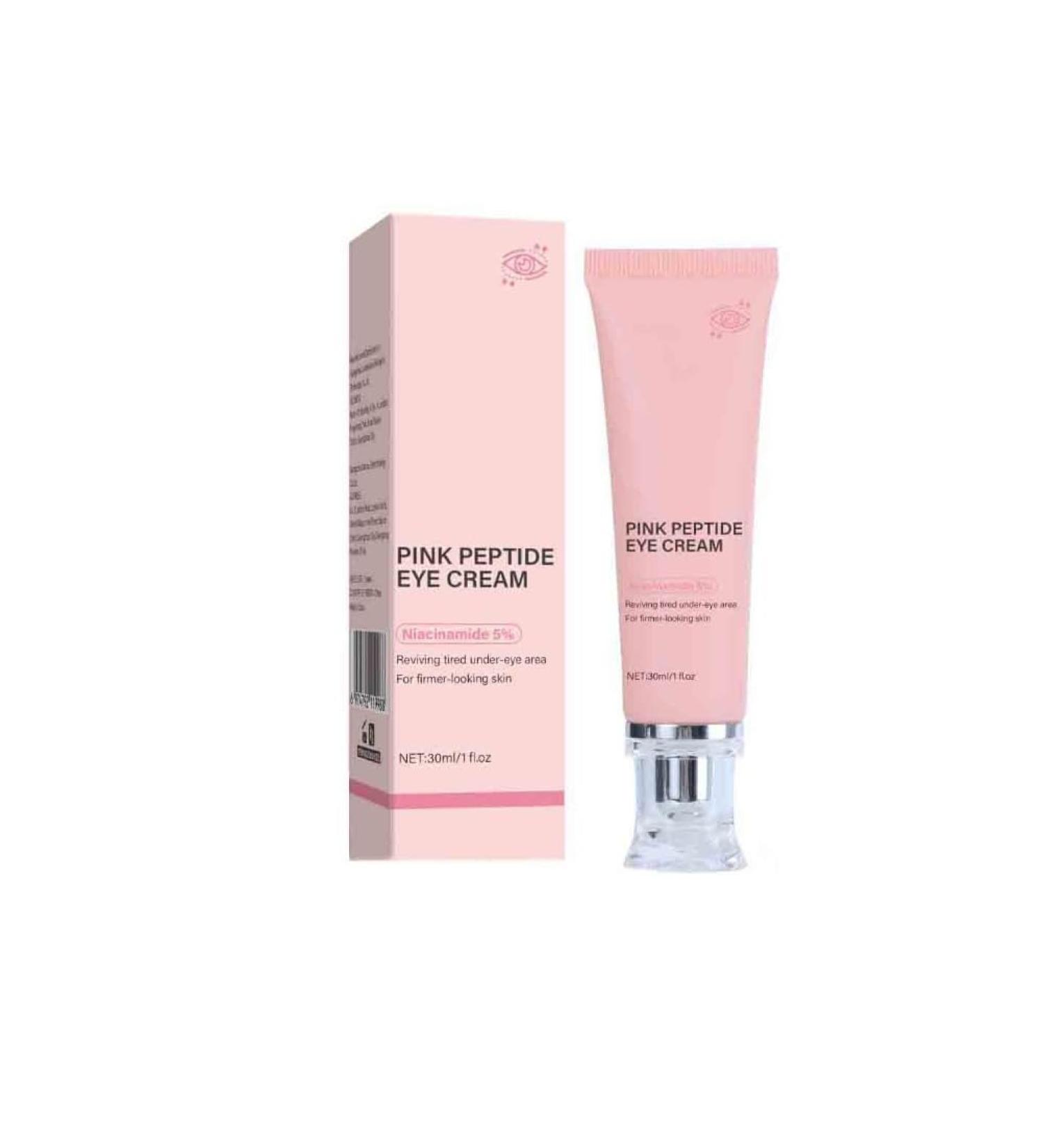 3PCS Pink Peptide Eye Cream for Women Reduces Dark Circles & Wrinkles Lifting and Firming Deep Moisturizing - Buy Online on GoSupps.com