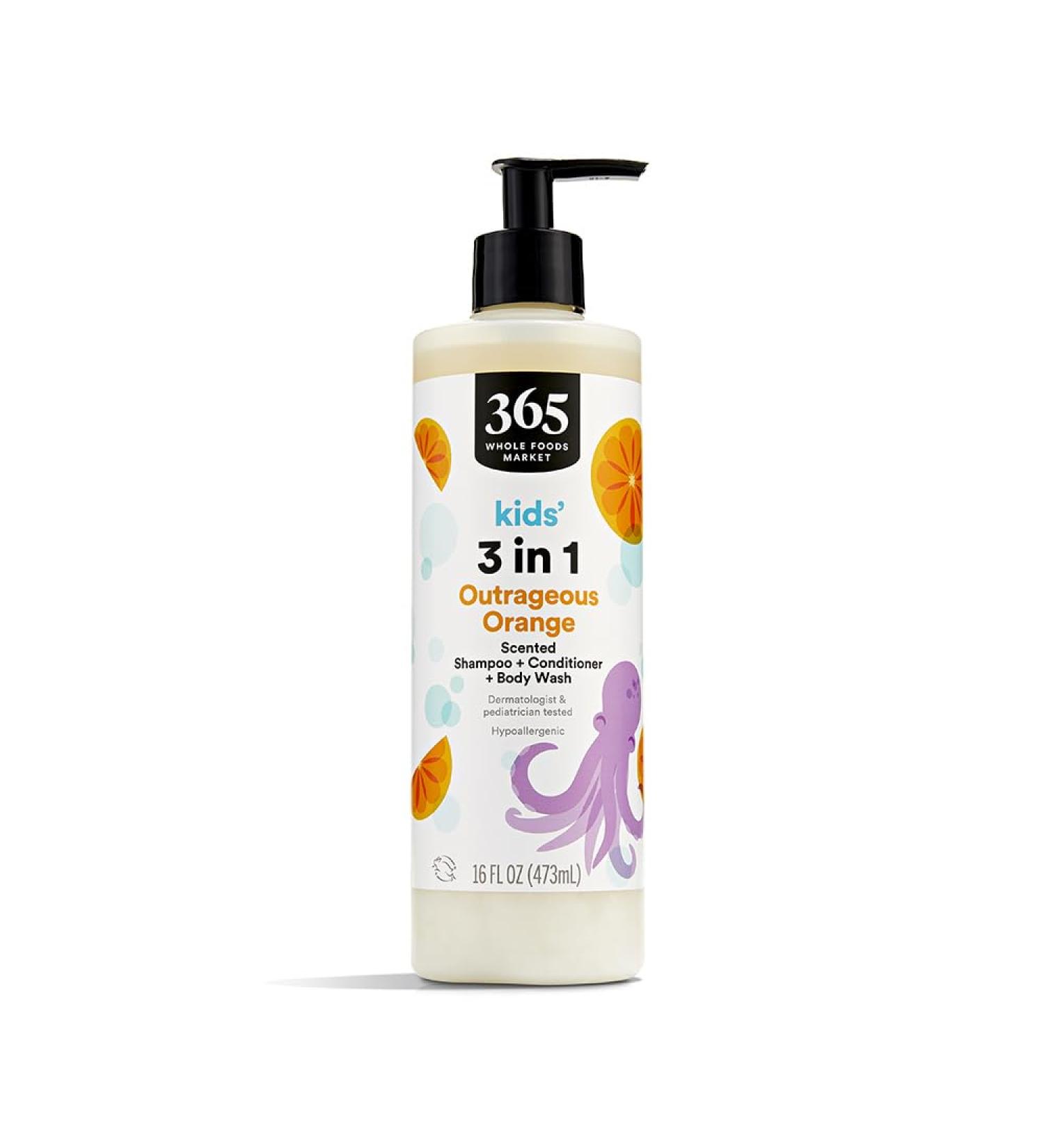 365 by Whole Foods Market 3N1 Shampoo Conditioner Body Wash Orange 16 Fl Oz