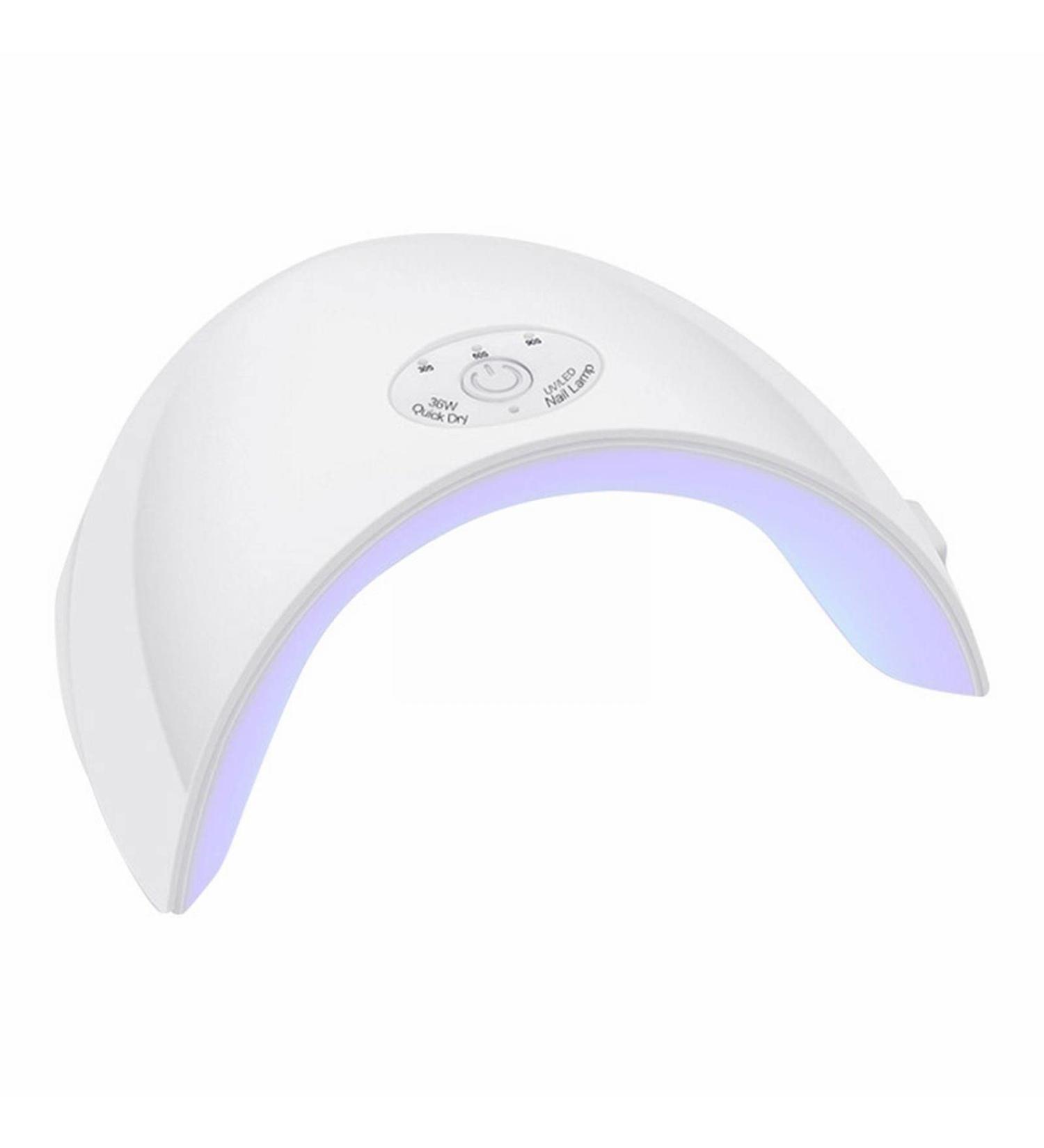 Nail Pebbles Led Light Baking Lamp Nail Polish Gel Machine 36W Induction Nail Lamp Tool Case for Nail Design Accessories 1 count (Pack of 1) White - Buy Online on GoSupps.com