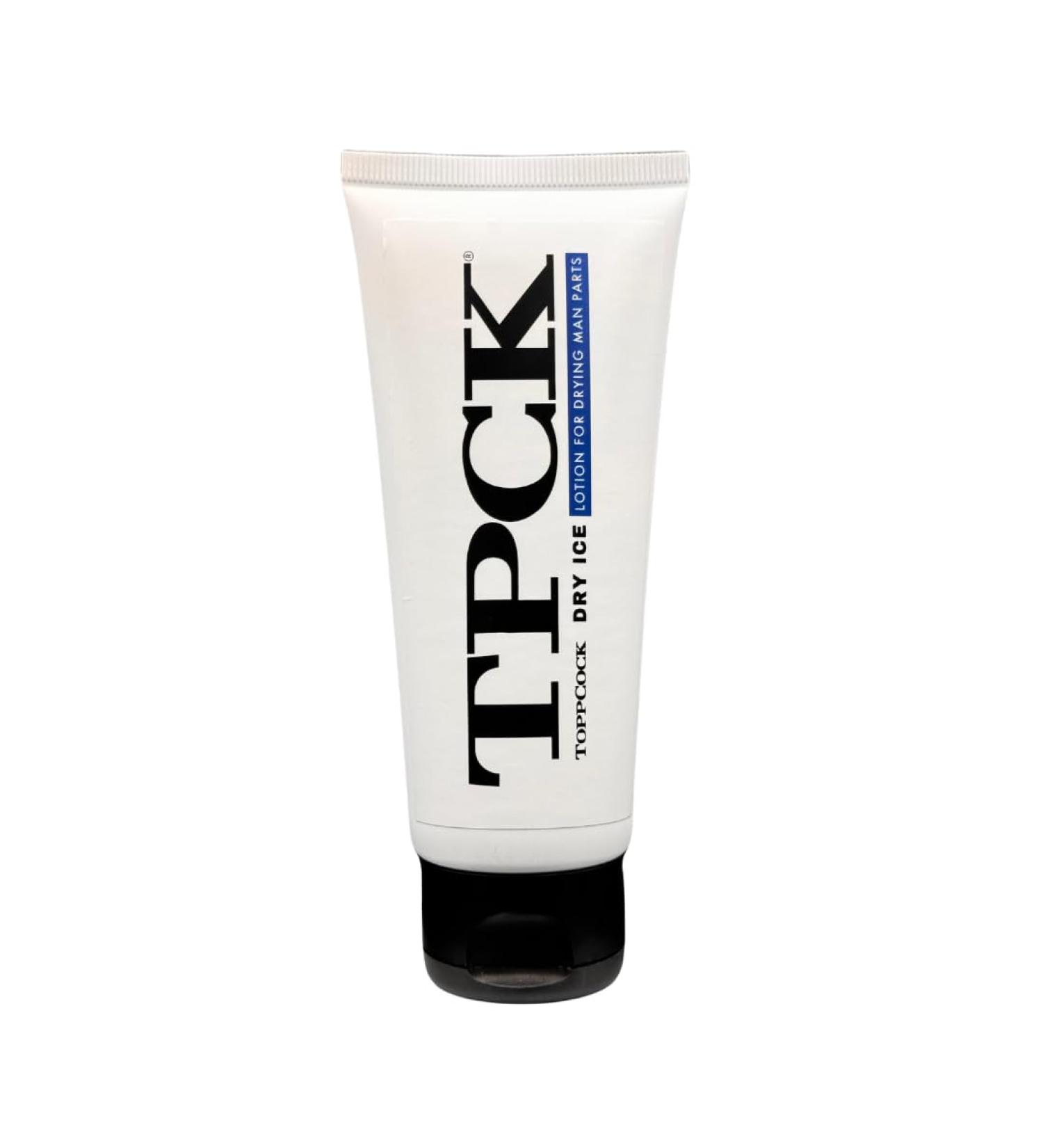TPCK ToppCock DRY ICE Lotion - Anti-Chafing & Deodorant for Men | 90ml Tea Tree Oil & Aloe Vera Formula for Comfortable Intimate Care - Buy Online on GoSupps.com