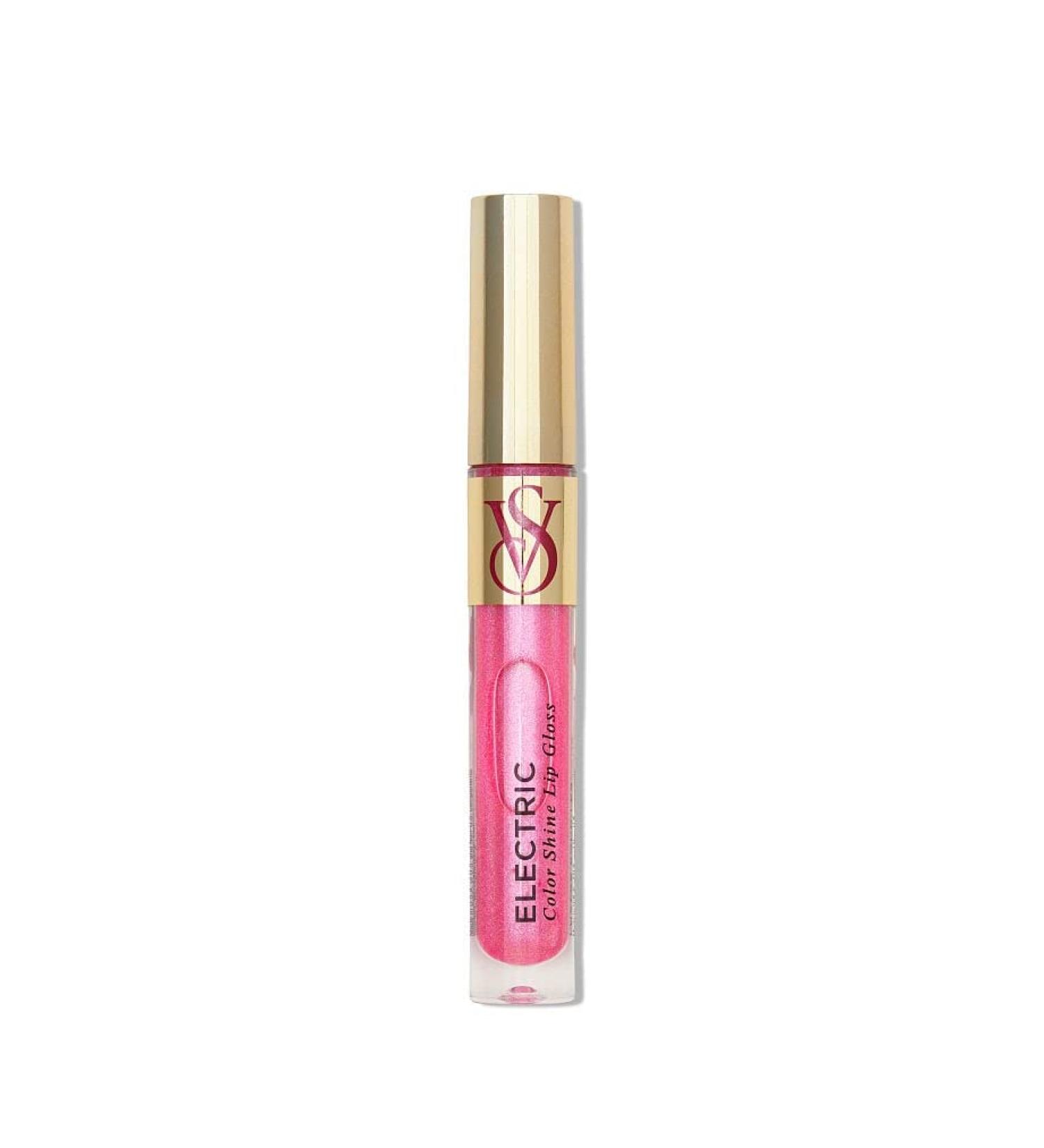 Victoria's Secret Color Shine Lip Gloss in Electric  Nourishing Lip Gloss for Women with Jojoba Oil & Vitamin E  Color Gloss