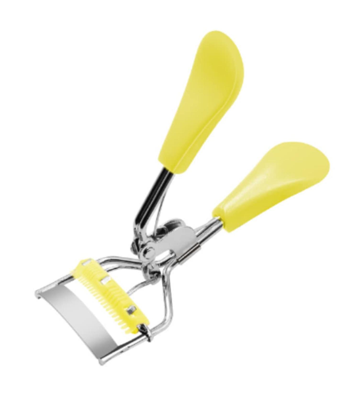 Makeup Tool Eyelashes Curler with Built-in Comb Professional Lashes Curler Eyelashes Accessories Fits All Eye Shape Yellow - Buy Online on GoSupps.com