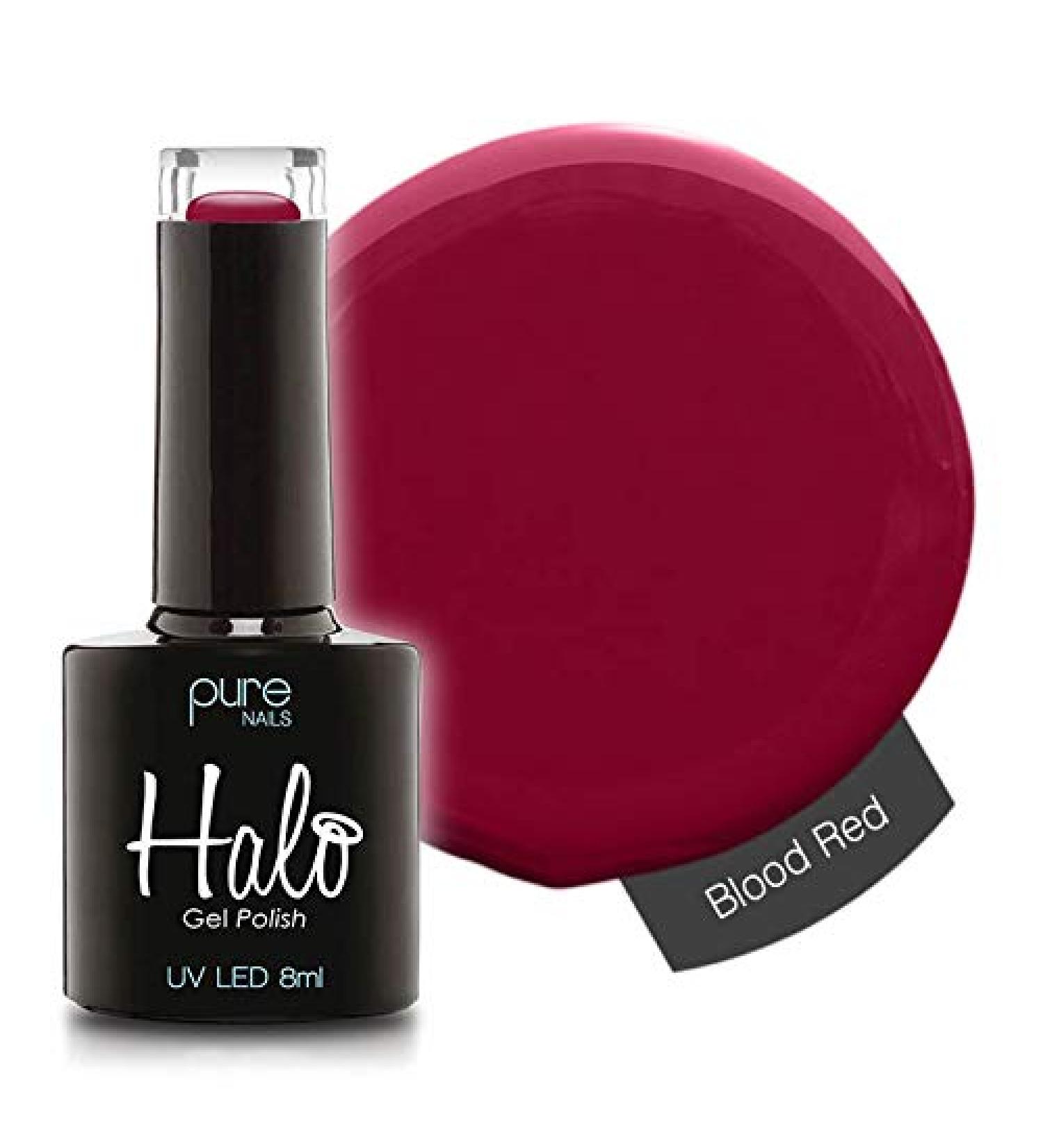 Halo Gel Polish *Full Range 8ml* **CHOOSE YOUR COLOUR(S)** (Blood Red N2804) Blood Red N2804 8 ml (Pack of 1)
