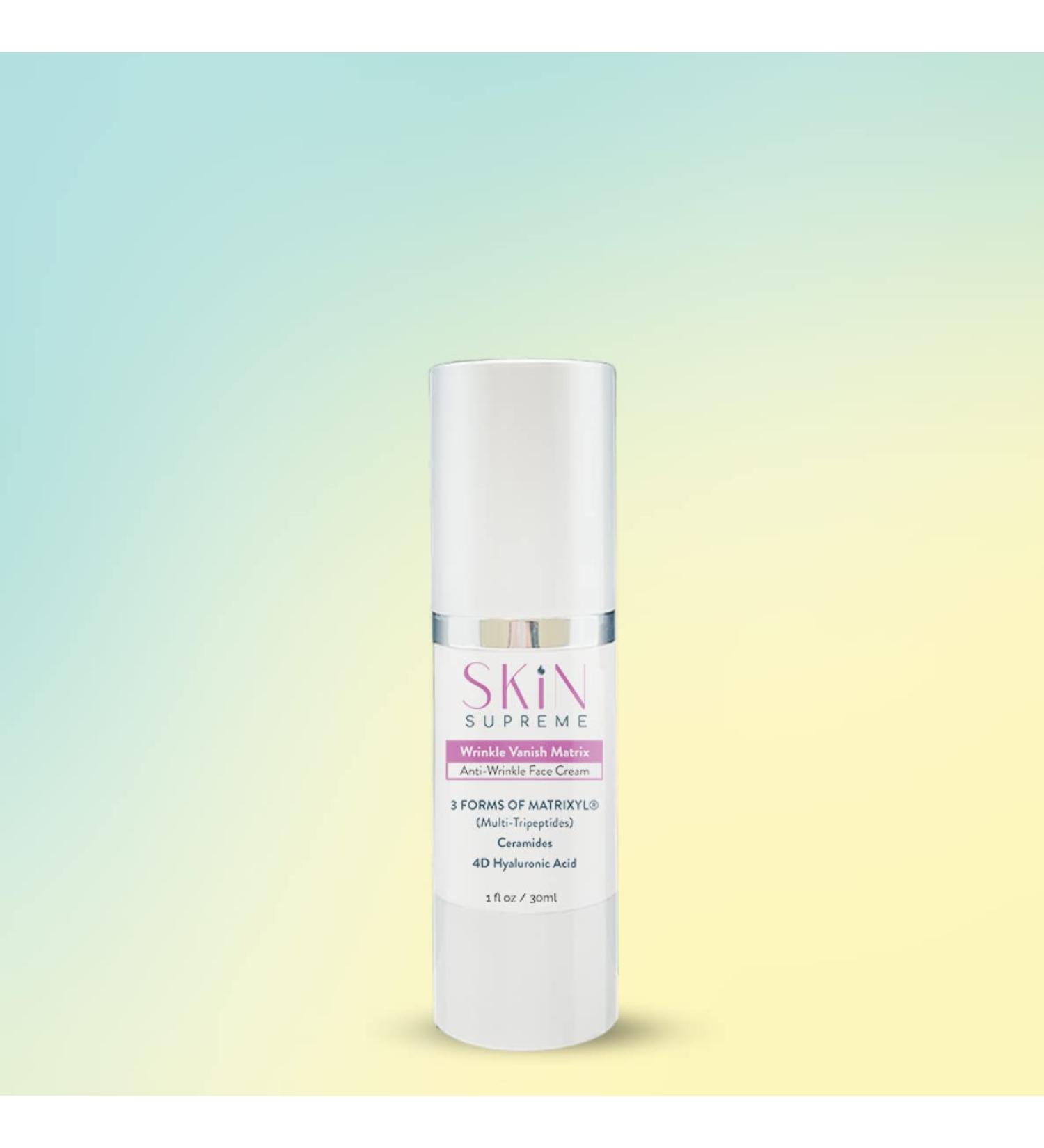 Wrinkle Vanish Matrix - Anti-wrinkle Face Cream by Skin Supreme - Matrixyl Ceramides 4D Hyaluronic Acid