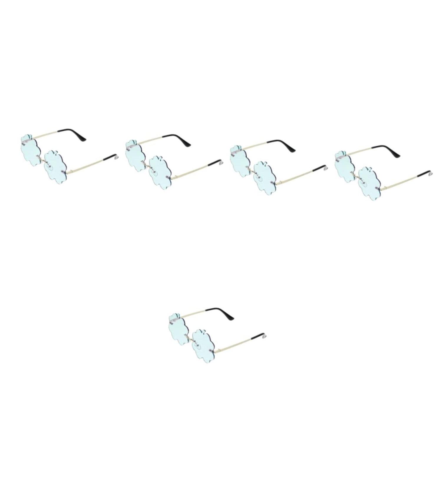 Jojofuny Vintage Sunglasses - 2 Pairs 90s Disco Beach Glasses | Stylish Borderless Hawaii Sunglasses | International Shipping Available - Buy Online on GoSupps.com