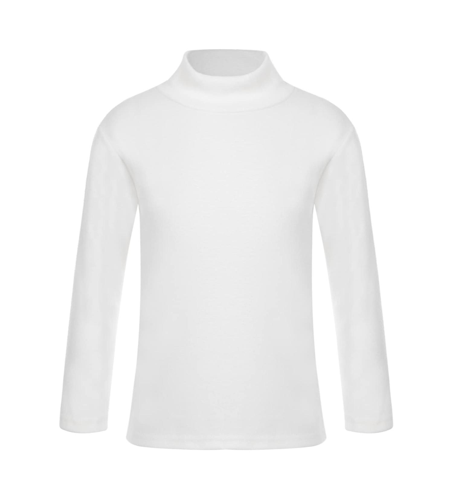 zdhoor Kids Thermal Mock Turtleneck Shirt - White - Size 5-6 Years - Buy Online on GoSupps.com
