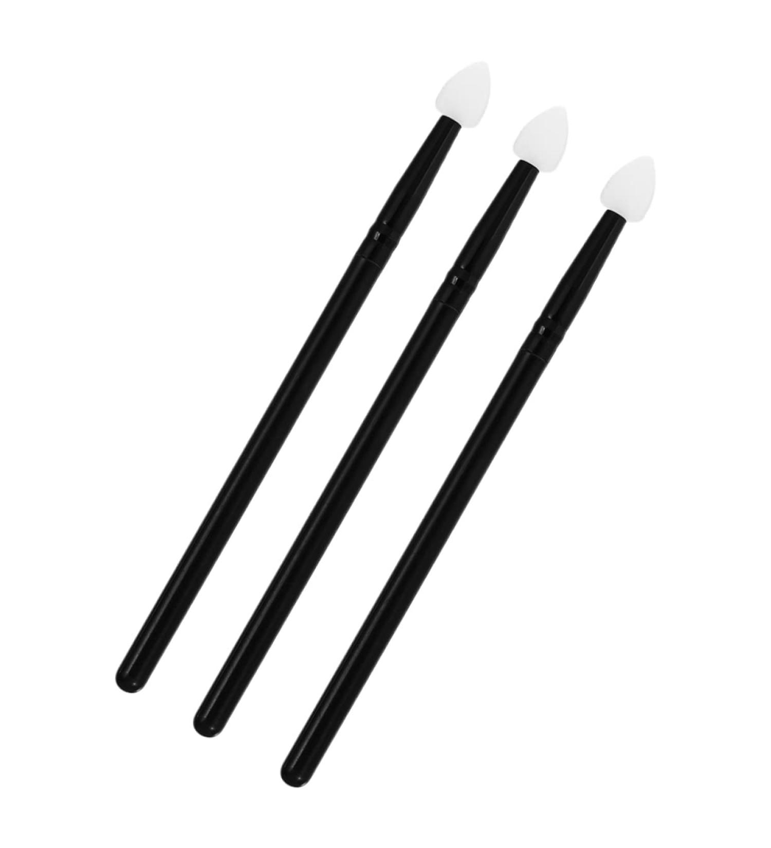 Balacoo Sponge Applicator 3pcs Makeup Brush Silicone Makeup Applicator Lip Scrubber Tool Eyeshadow Sticks Portable Suite Woman - Buy Online on GoSupps.com