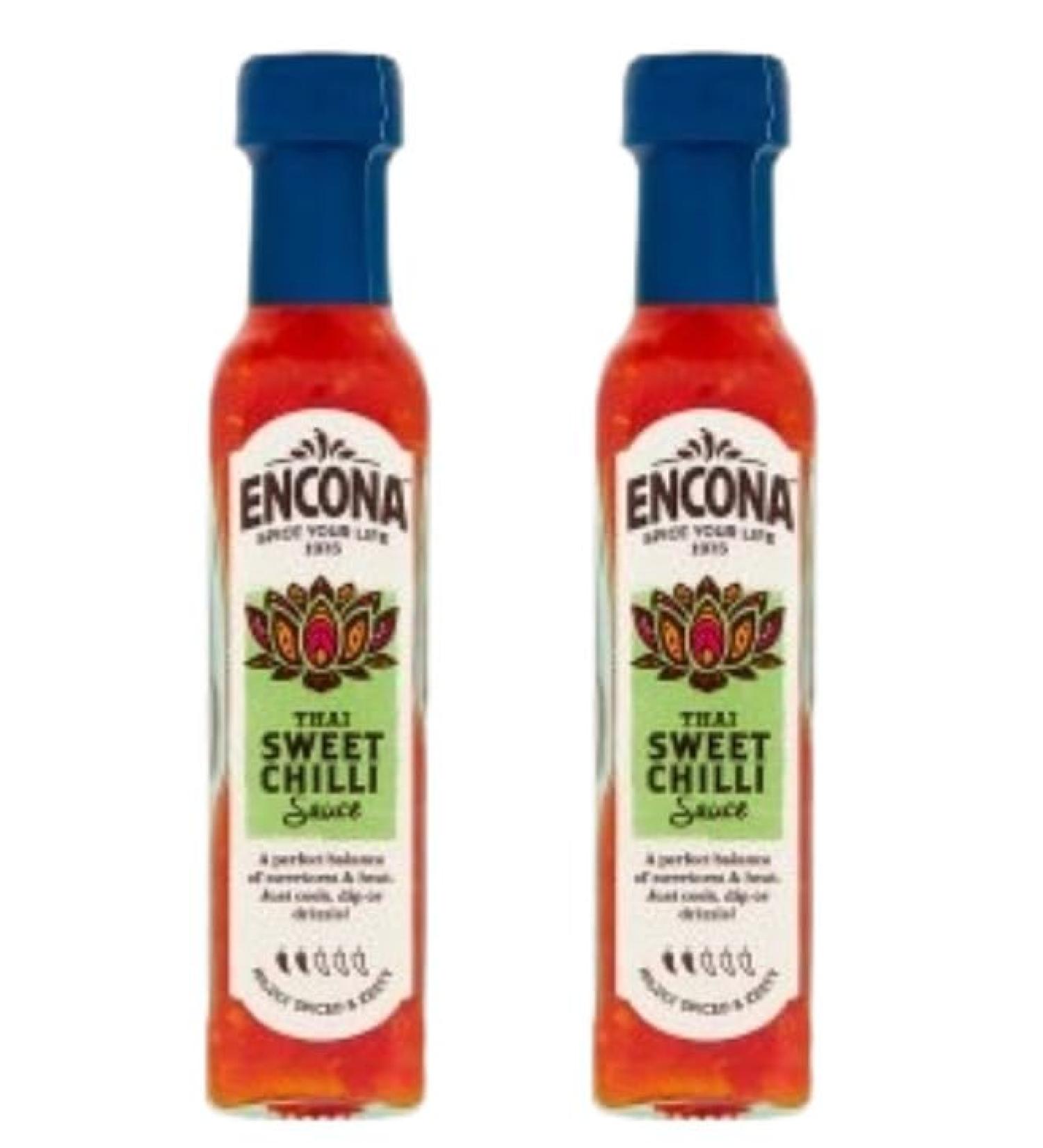 2 x Encona Thai Sweet Chilli Sauce 142ml + Luck Of The Irish Sticker