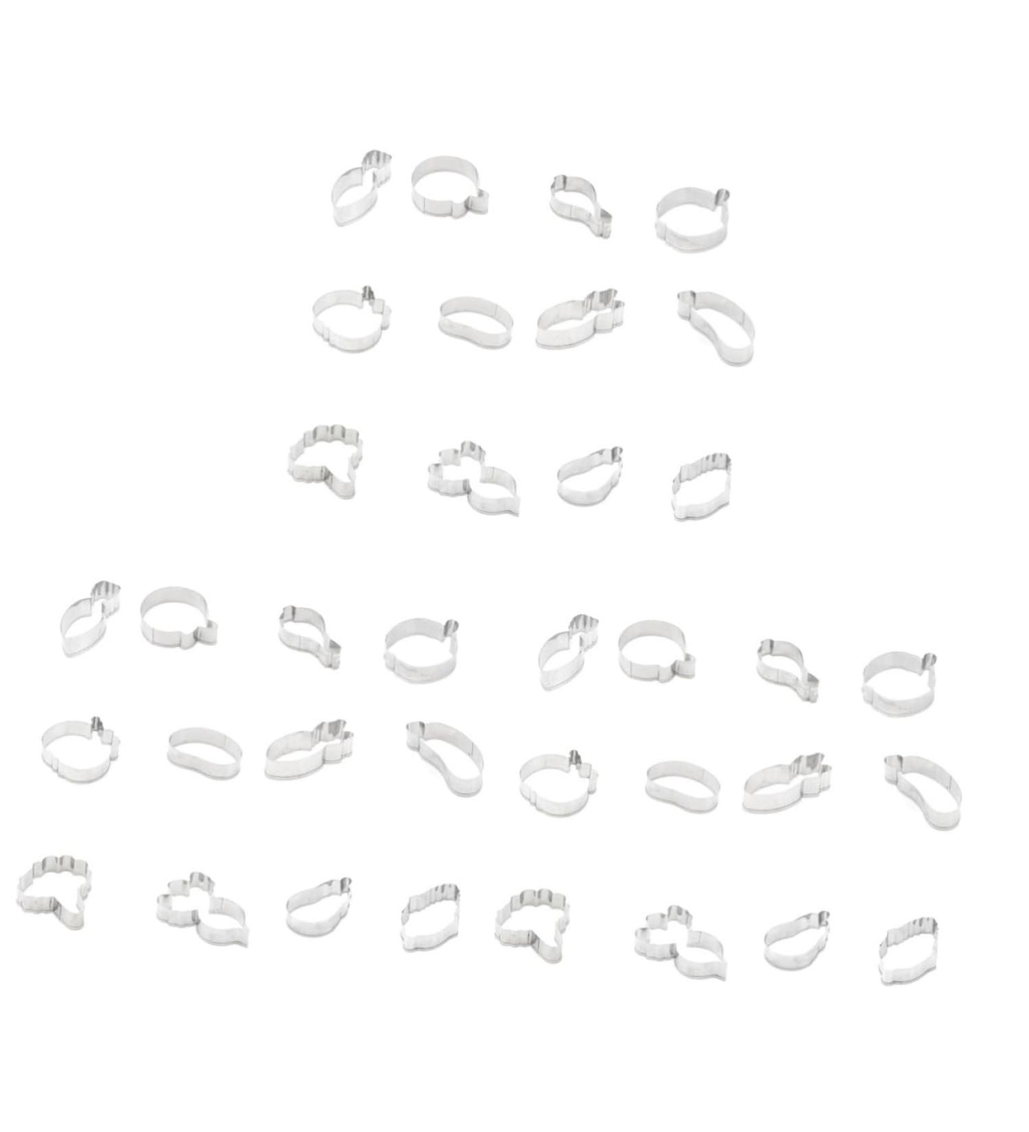 TOPBATHY 36 Pcs Cake Crackers Cookies Vegetable Cookie Cutters Fondant Cutters Biscuit Modeling Mold A - Buy Online on GoSupps.com