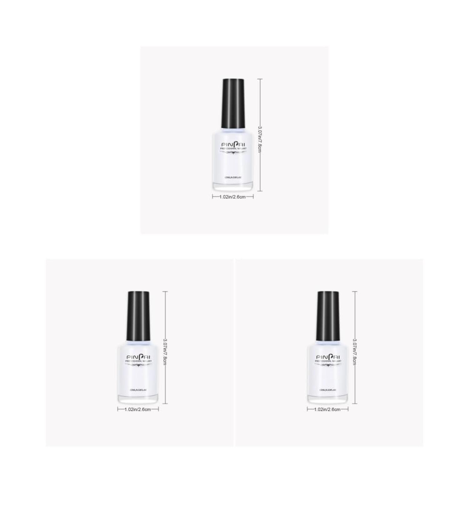 3 set of Peel Off Protective Nail Polish Manicure Liquid Tape Spill-proof Gel Tearable Nail Care Tool 15ml White 3 set of (white 15m) - Buy Online on GoSupps.com