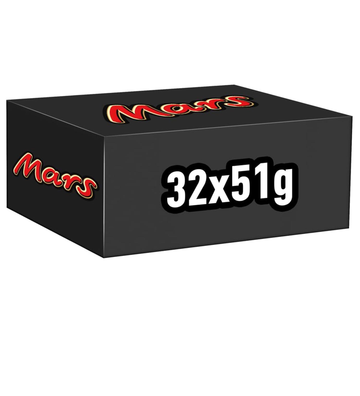 MARS - Milk Chocolate Nougat & Caramel Bars - Large size - 32 x 51g - Buy Online on GoSupps.com