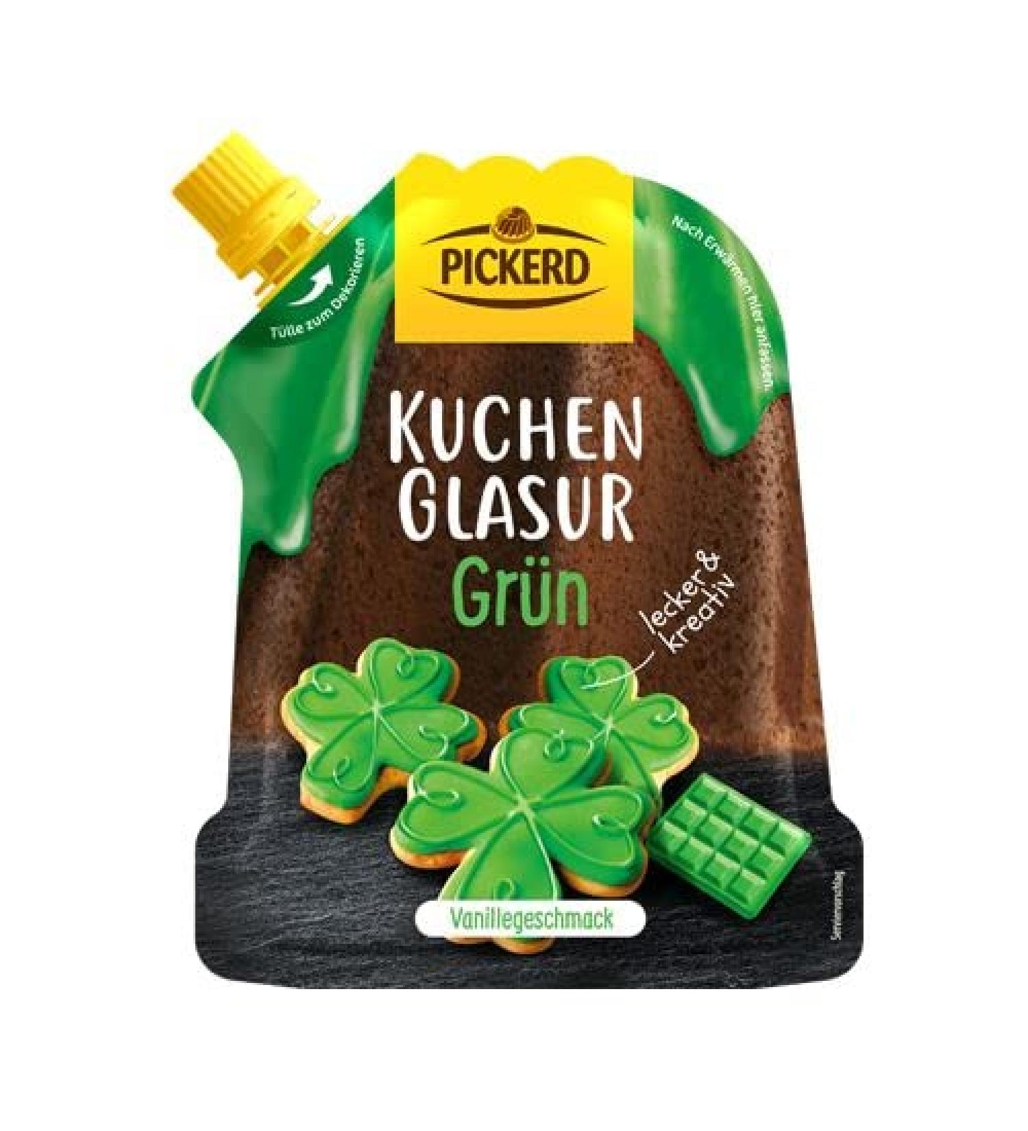 Pickerd Cake Glaze Green Vanilla Flavour 125g