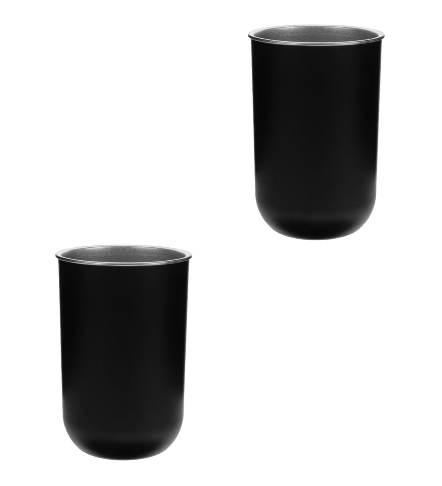 STOBAZA 2pcs Stainless Steel Toothbrush Holder Set - Stylish Bathroom Storage Mugs & Wash Cups for Toothbrushes & Toothpaste - Buy Online on GoSupps.com