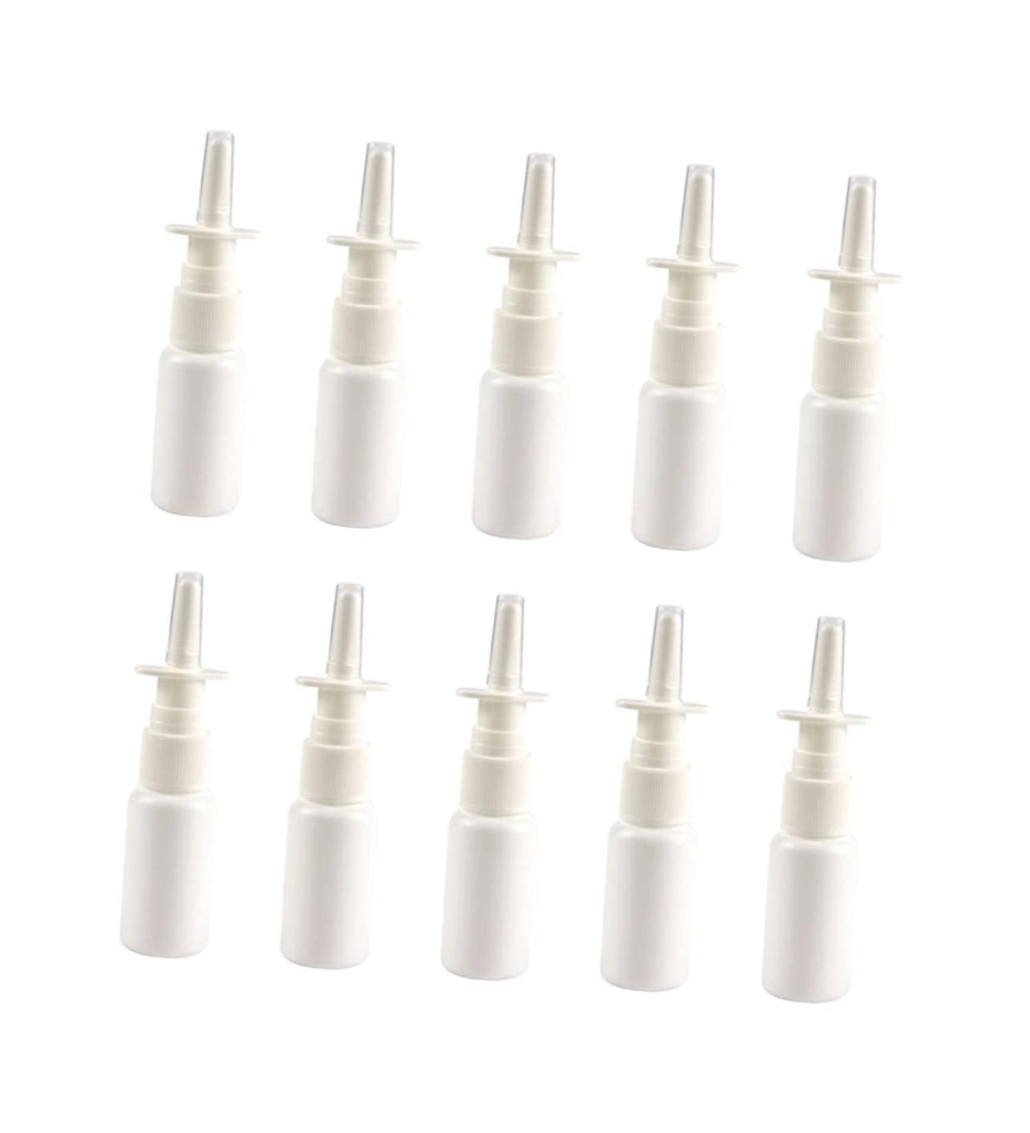 10pcs Bottles for Essential Oils Pump Bottle Plastic Empty Bottle Travel Bottle Empty Bottle Portable Bottle Sprayer White Mini Vial - Buy Online on GoSupps.com